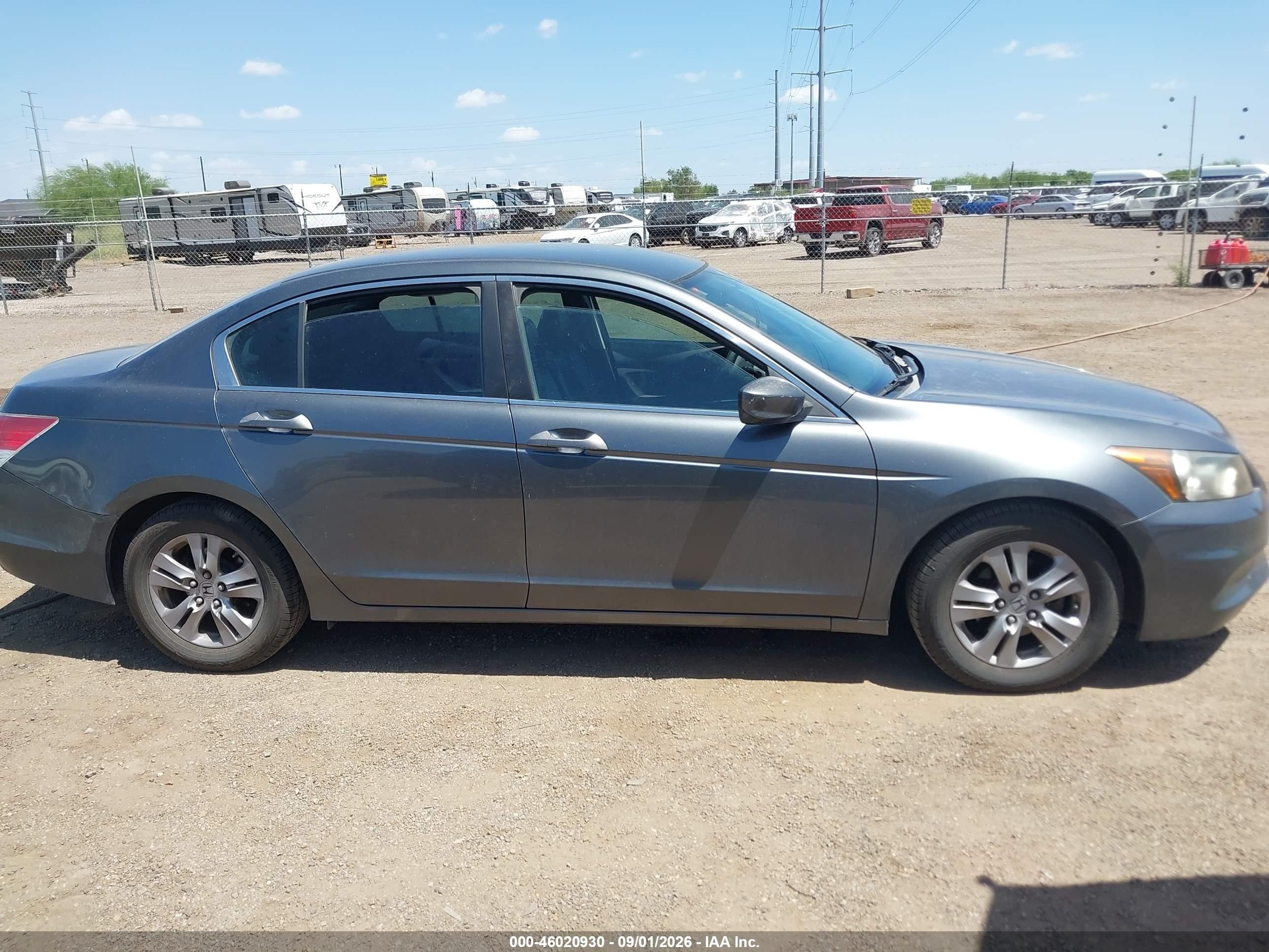 2012 Honda Accord 2.4 Se Gray vin: 1HGCP2F64CA195634