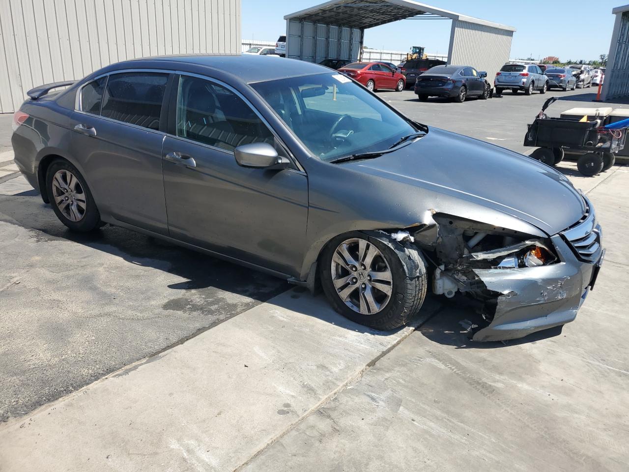 2012 Honda Accord Se Серый vin: 1HGCP2F64CA211525 Damage: Right Head Lamp, Broken, Replacement Required