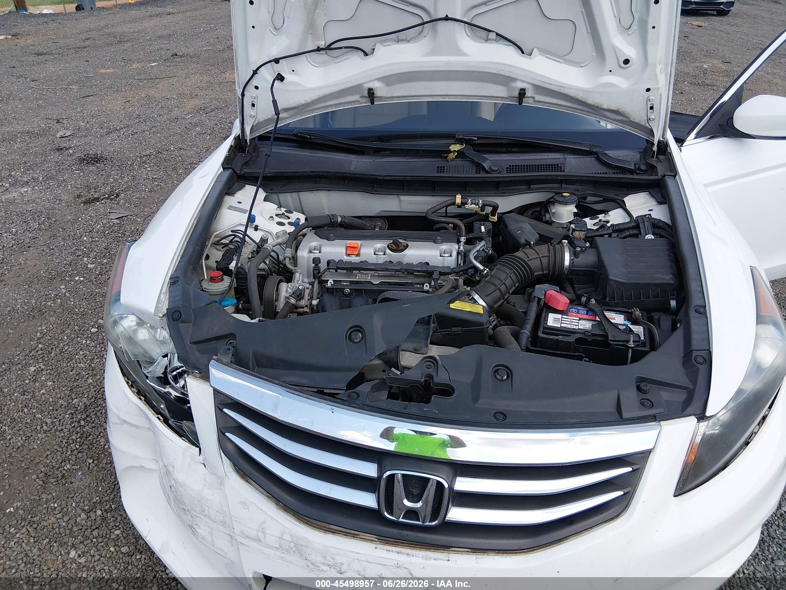 2012 Honda Accord 2.4 Se White vin: 1HGCP2F64CA223187