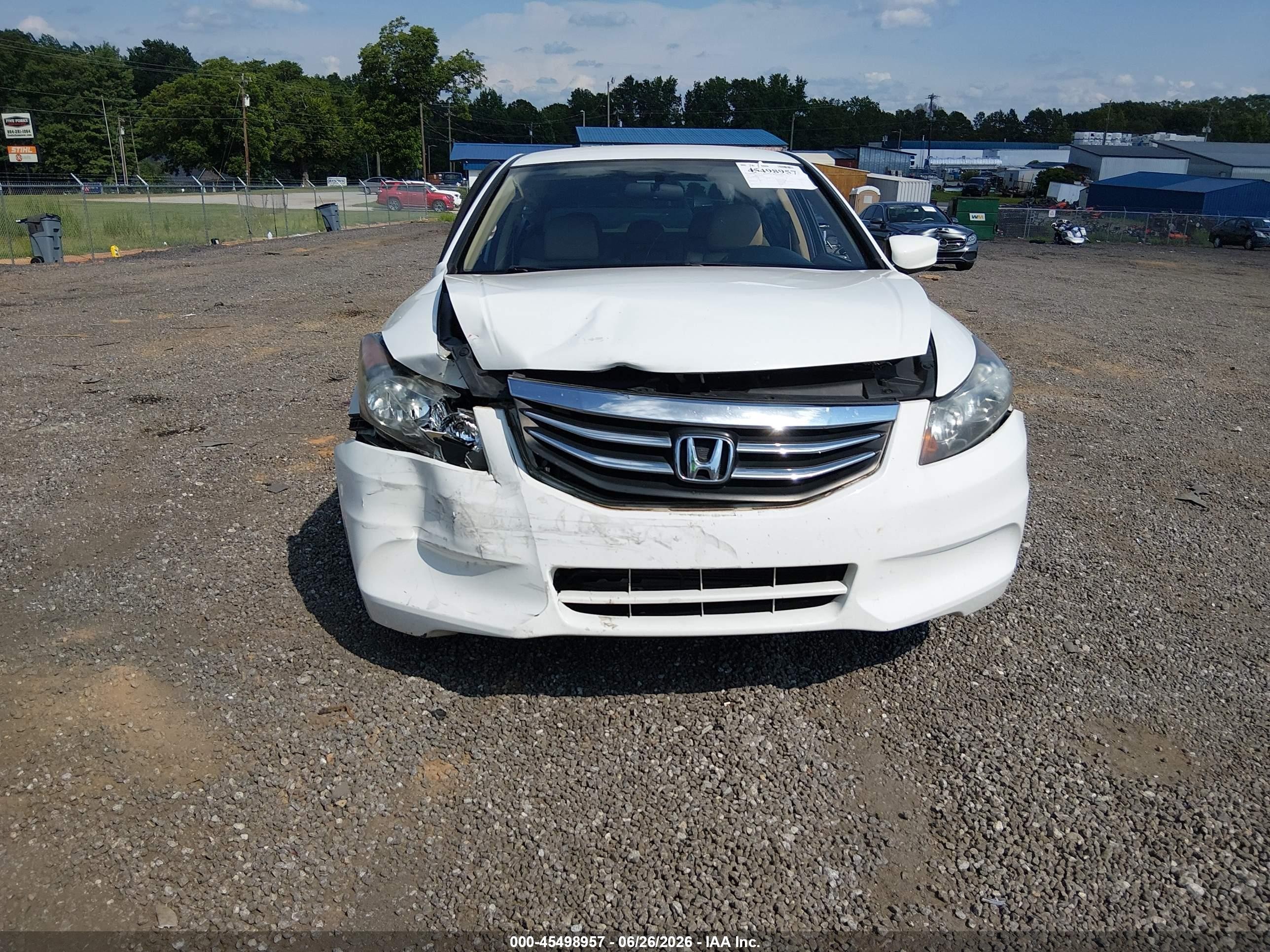 2012 Honda Accord 2.4 Se White vin: 1HGCP2F64CA223187