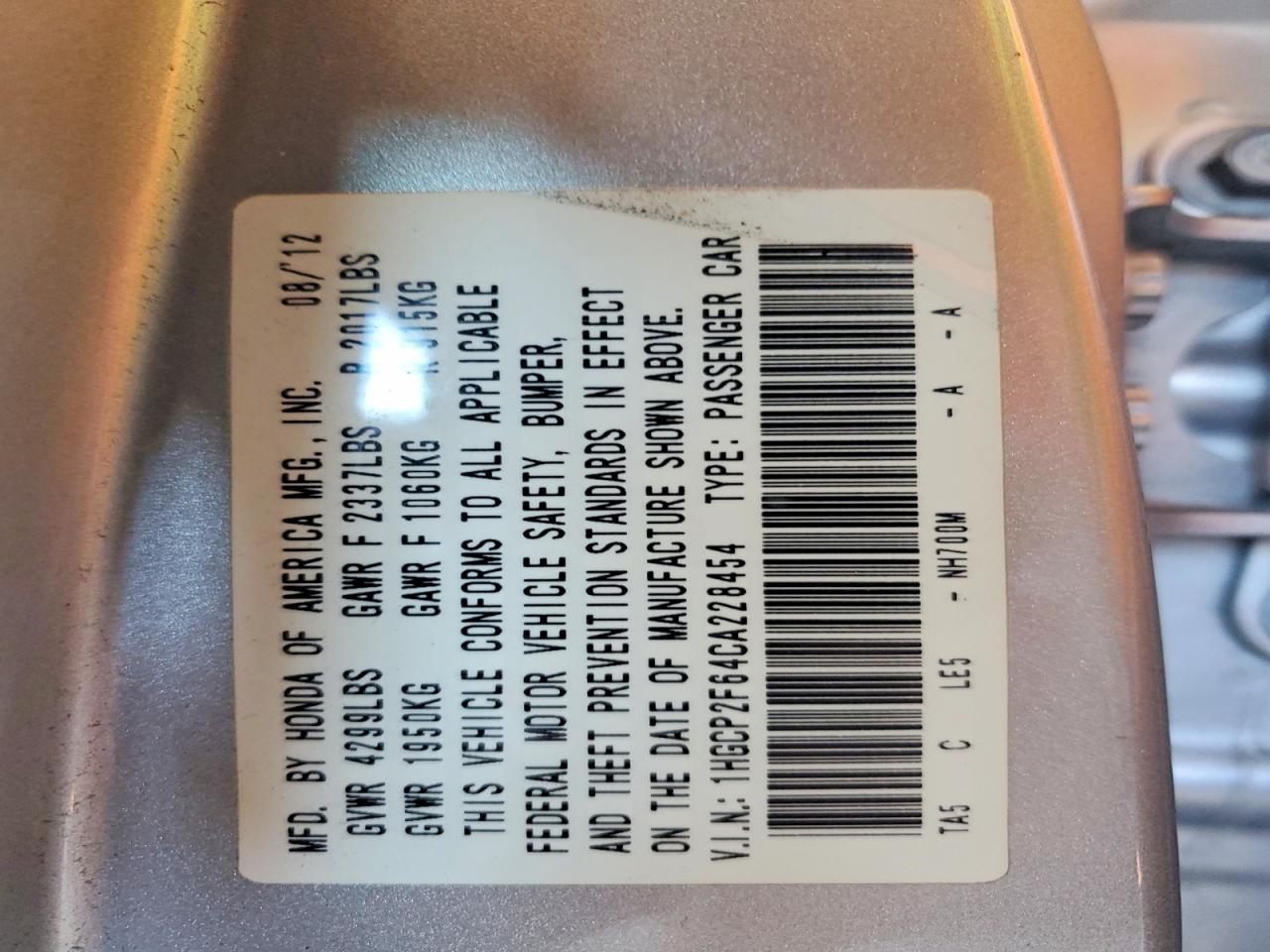 2012 Honda Accord Se Silver vin: 1HGCP2F64CA228454