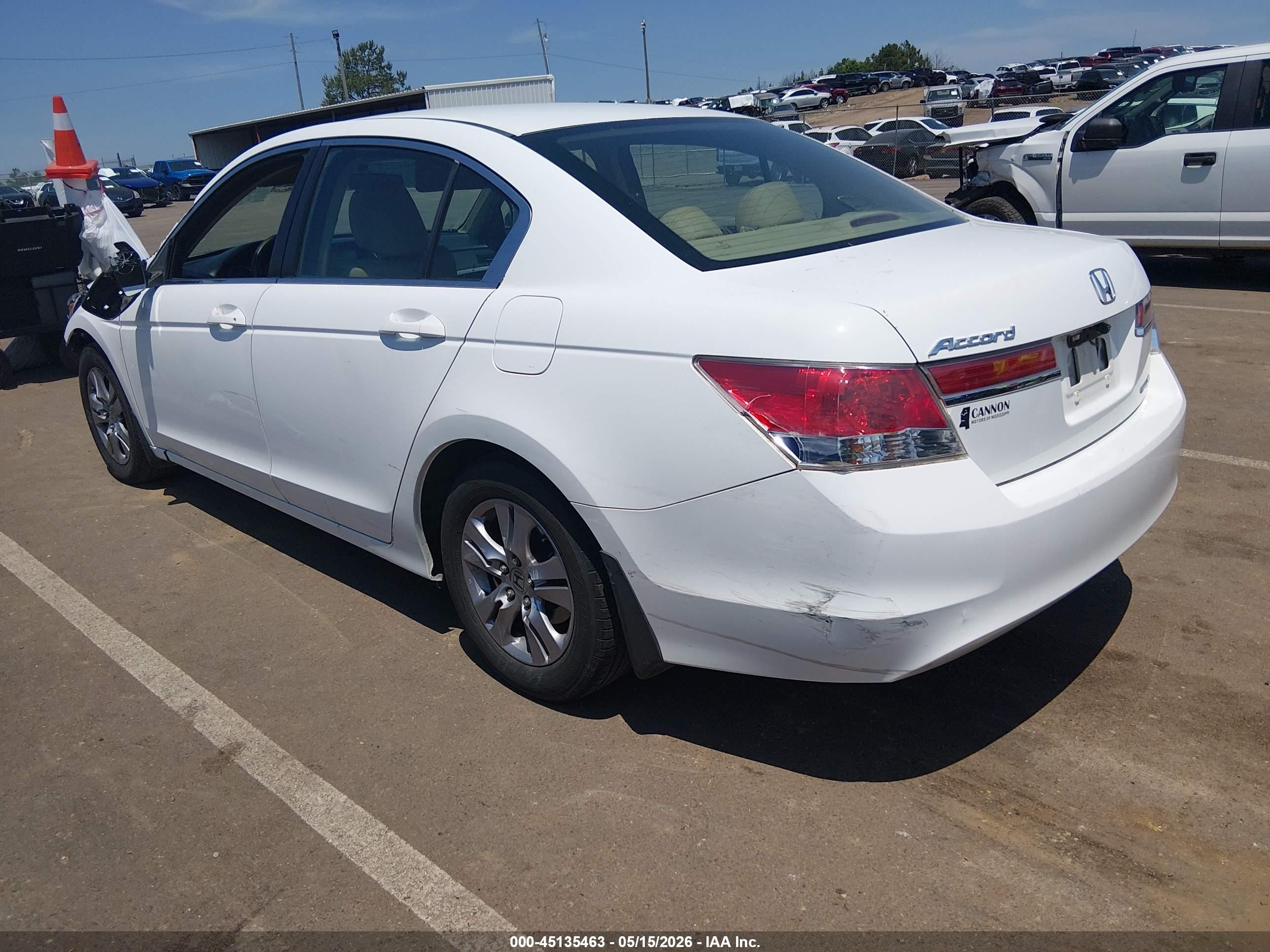 2012 Honda Accord 2.4 Se Белый vin: 1HGCP2F64CA235792
