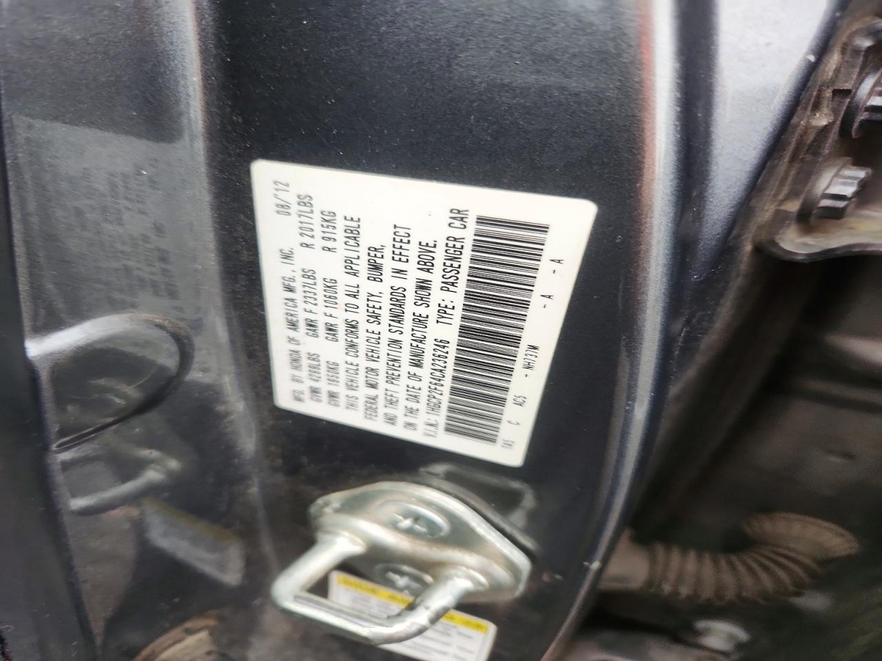 2012 Honda Accord Se Gray vin: 1HGCP2F64CA236246
