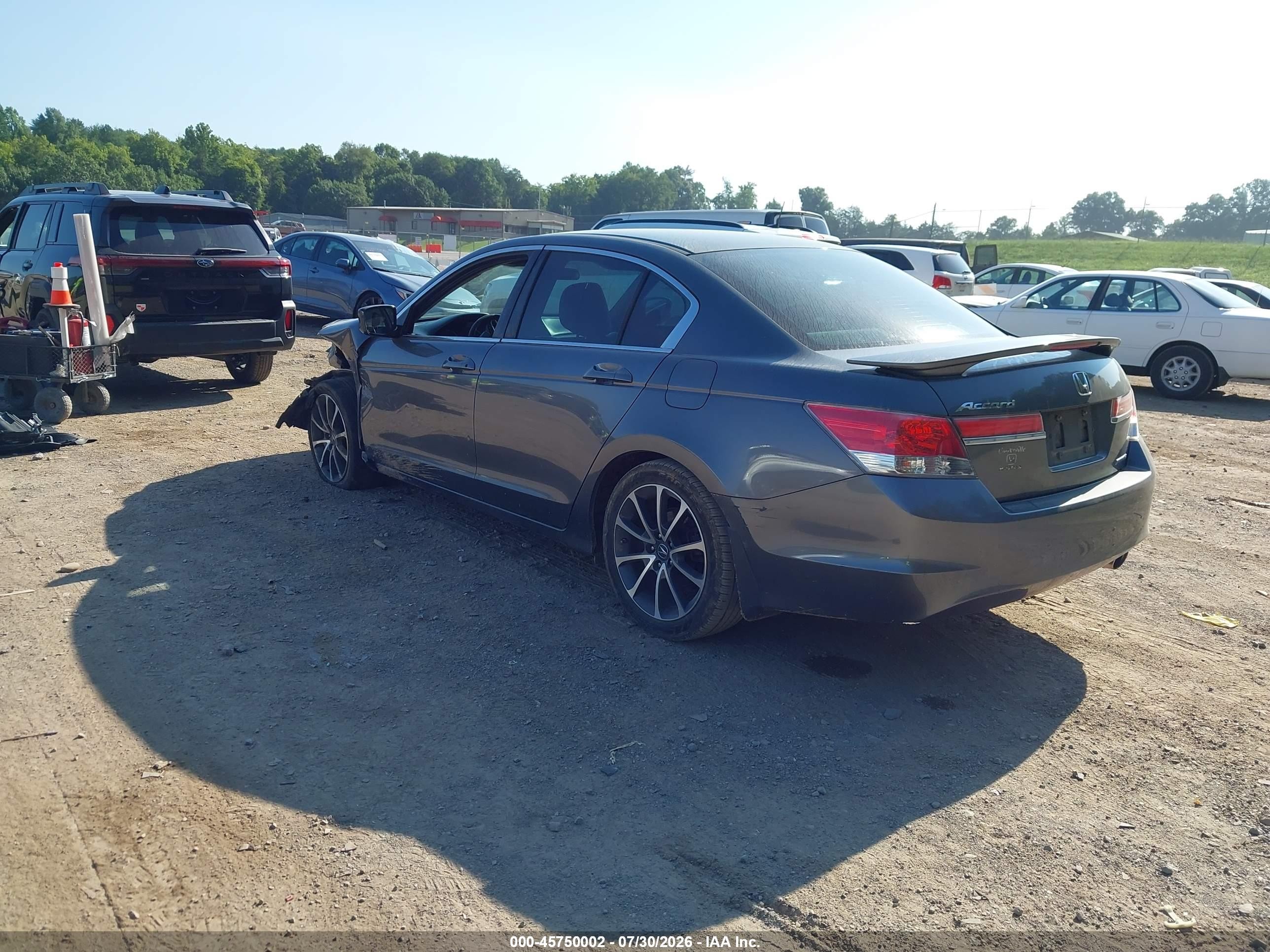 2012 Honda Accord 2.4 Se Gray vin: 1HGCP2F64CA241849