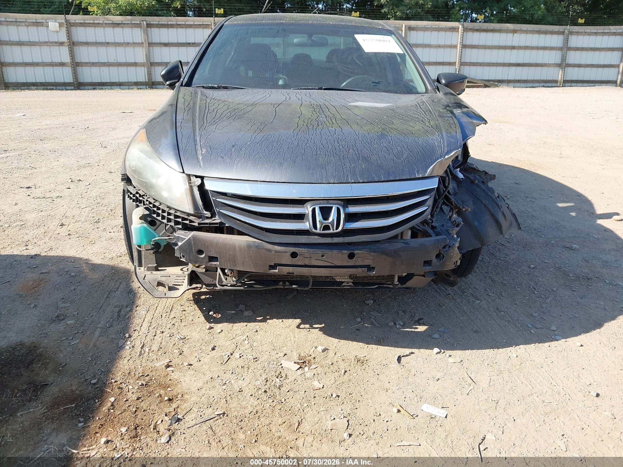 2012 Honda Accord 2.4 Se Gray vin: 1HGCP2F64CA241849