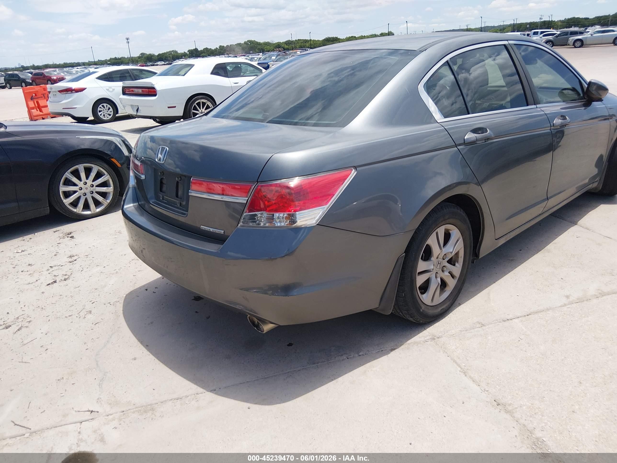 2012 Honda Accord 2.4 Se Gray vin: 1HGCP2F64CA242466