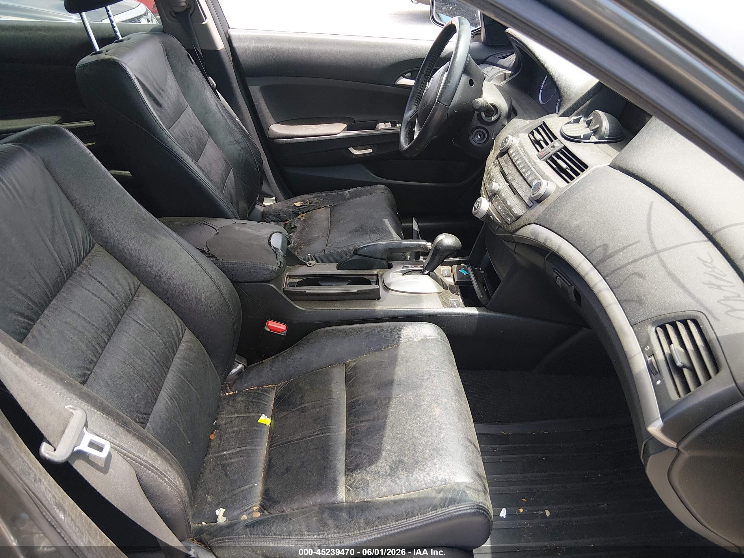 2012 Honda Accord 2.4 Se Gray vin: 1HGCP2F64CA242466
