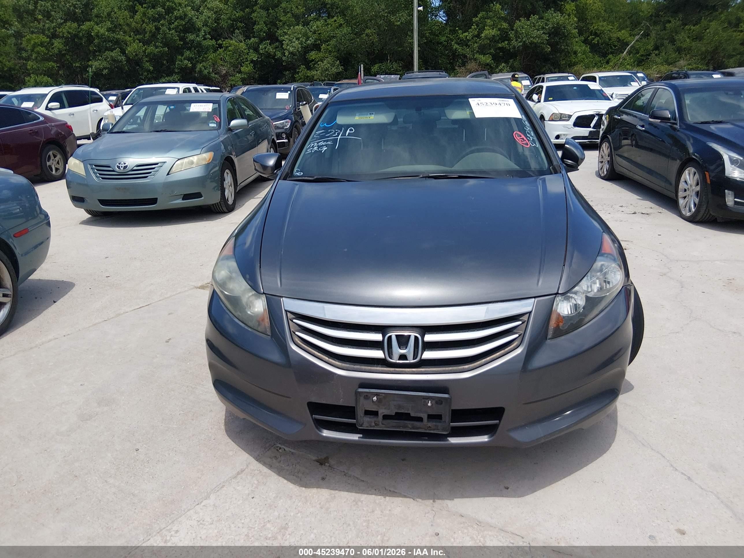 2012 Honda Accord 2.4 Se Gray vin: 1HGCP2F64CA242466