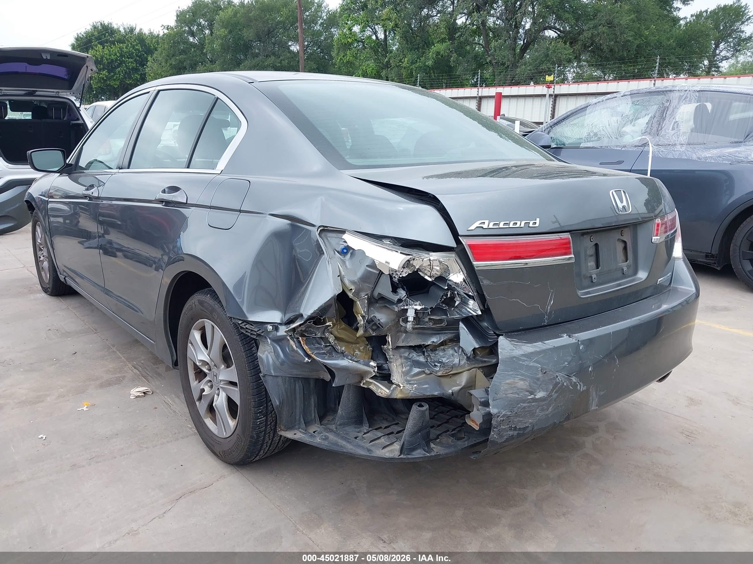 2011 Honda Accord 2.4 Se Gray vin: 1HGCP2F65BA007217