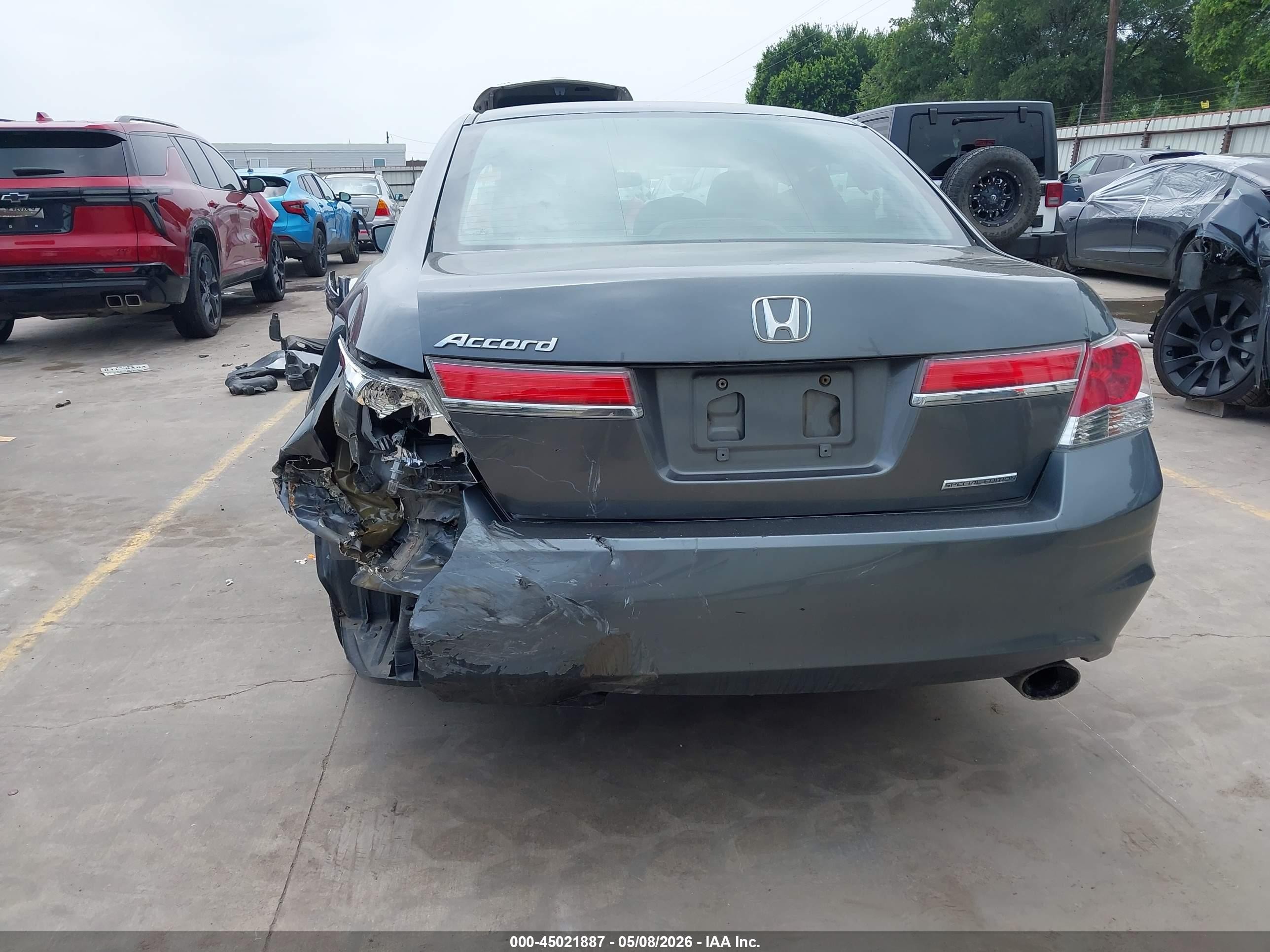2011 Honda Accord 2.4 Se Gray vin: 1HGCP2F65BA007217