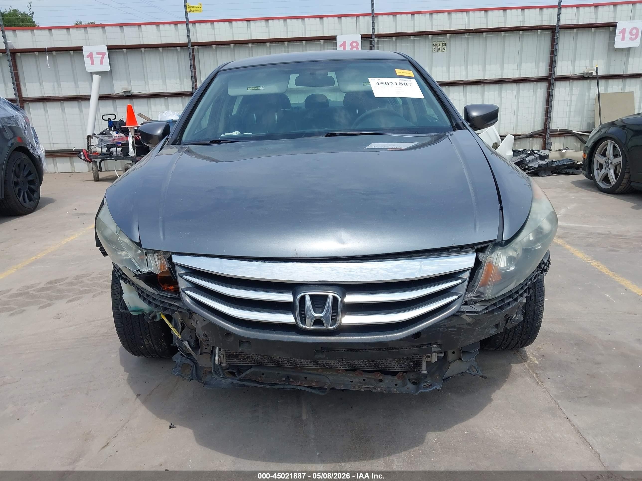 2011 Honda Accord 2.4 Se Gray vin: 1HGCP2F65BA007217