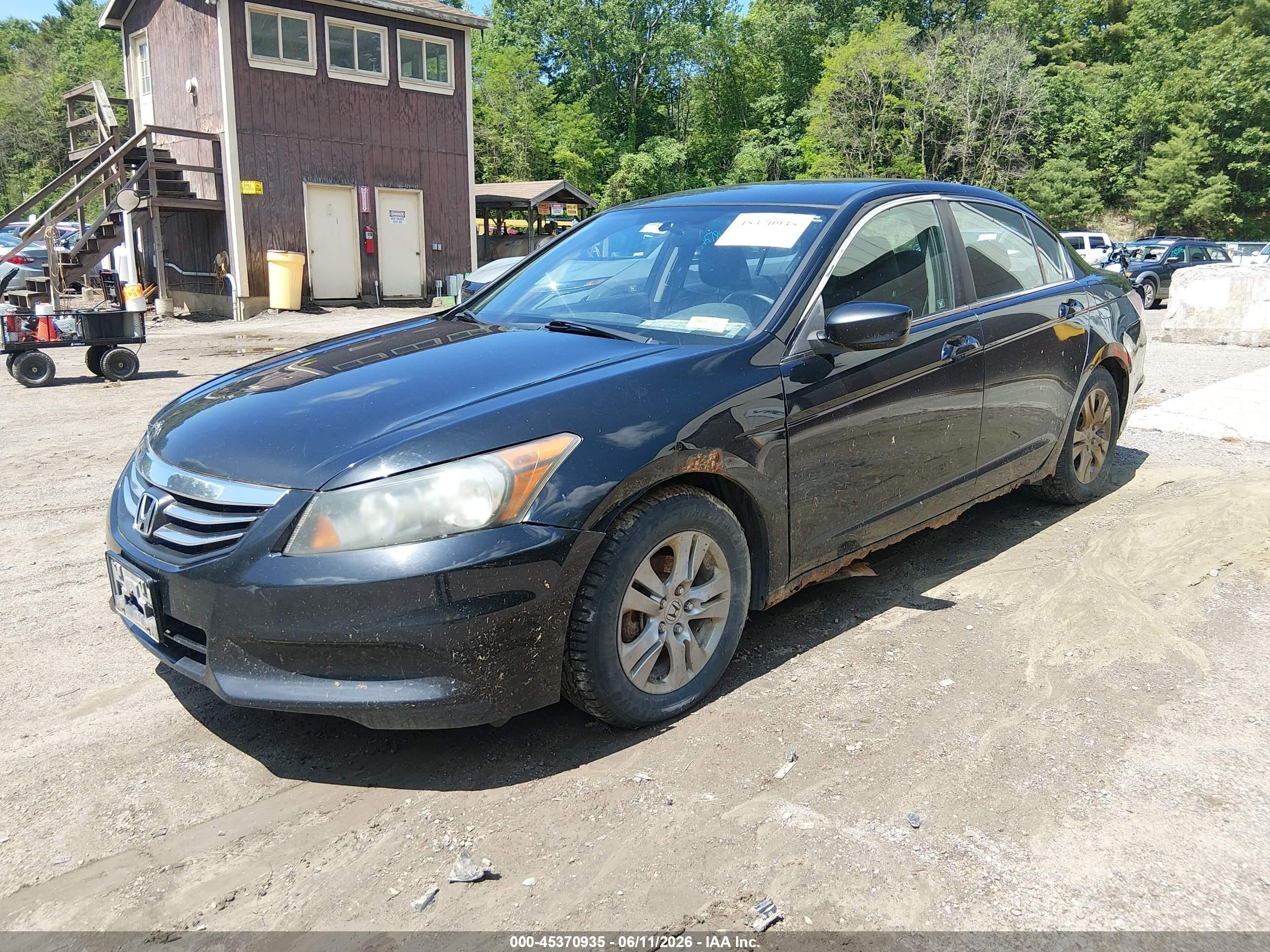 2011 Honda Accord 2.4 Se Black vin: 1HGCP2F65BA139460