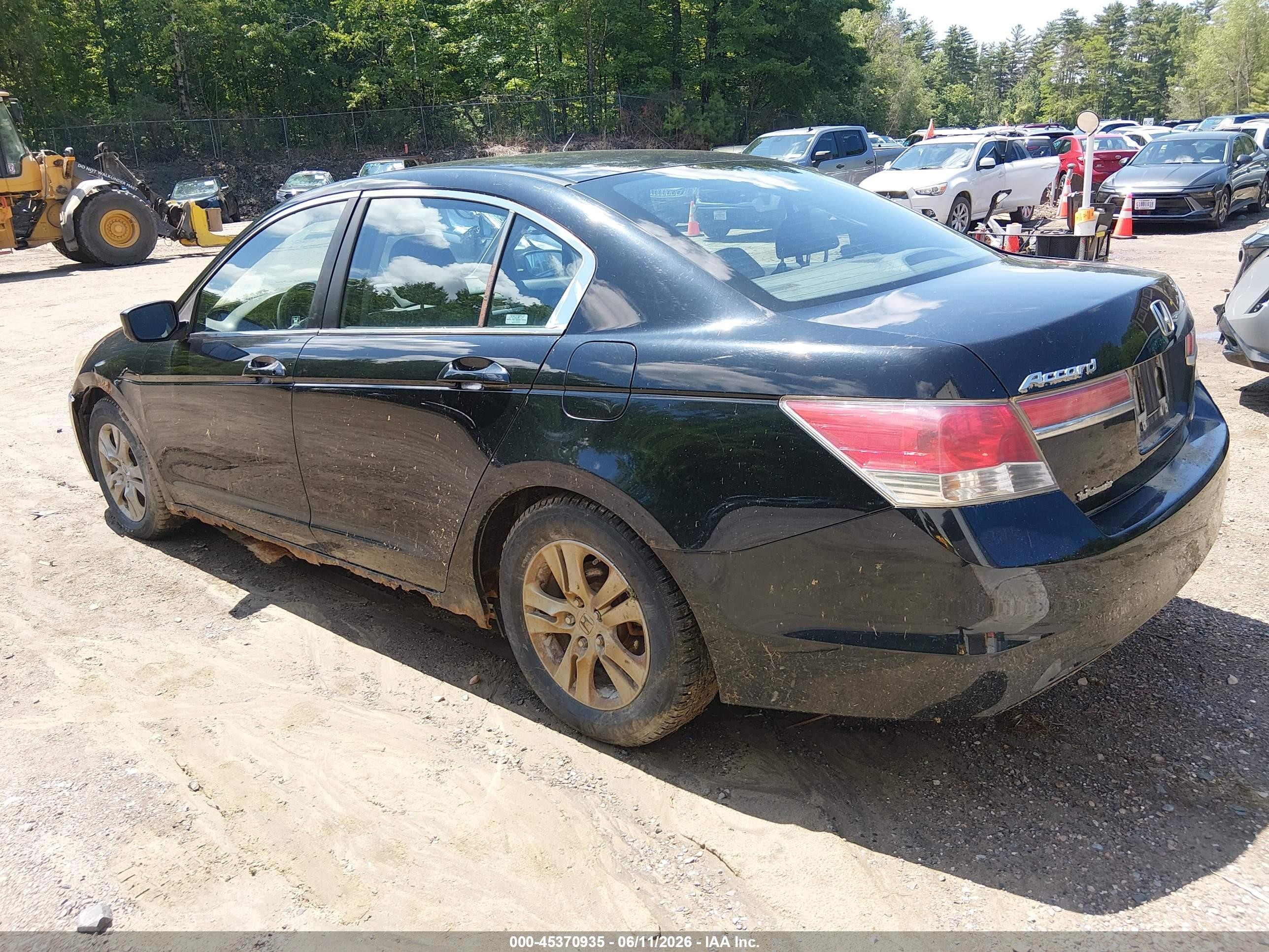 2011 Honda Accord 2.4 Se Black vin: 1HGCP2F65BA139460