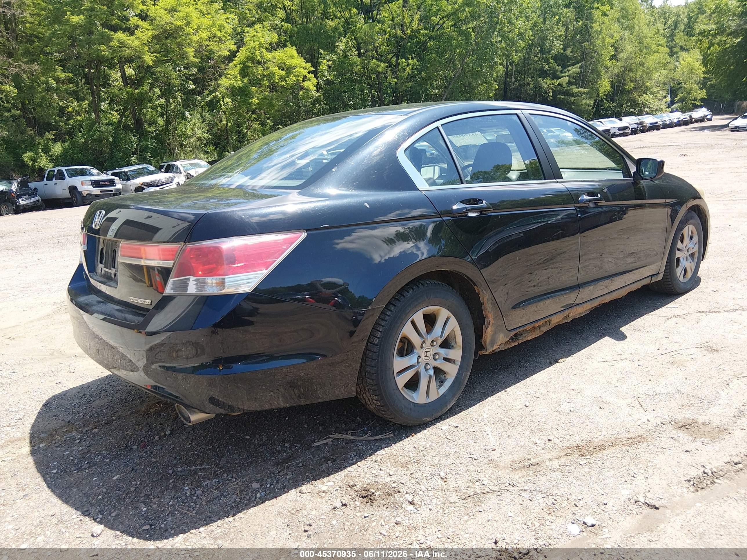 2011 Honda Accord 2.4 Se Black vin: 1HGCP2F65BA139460