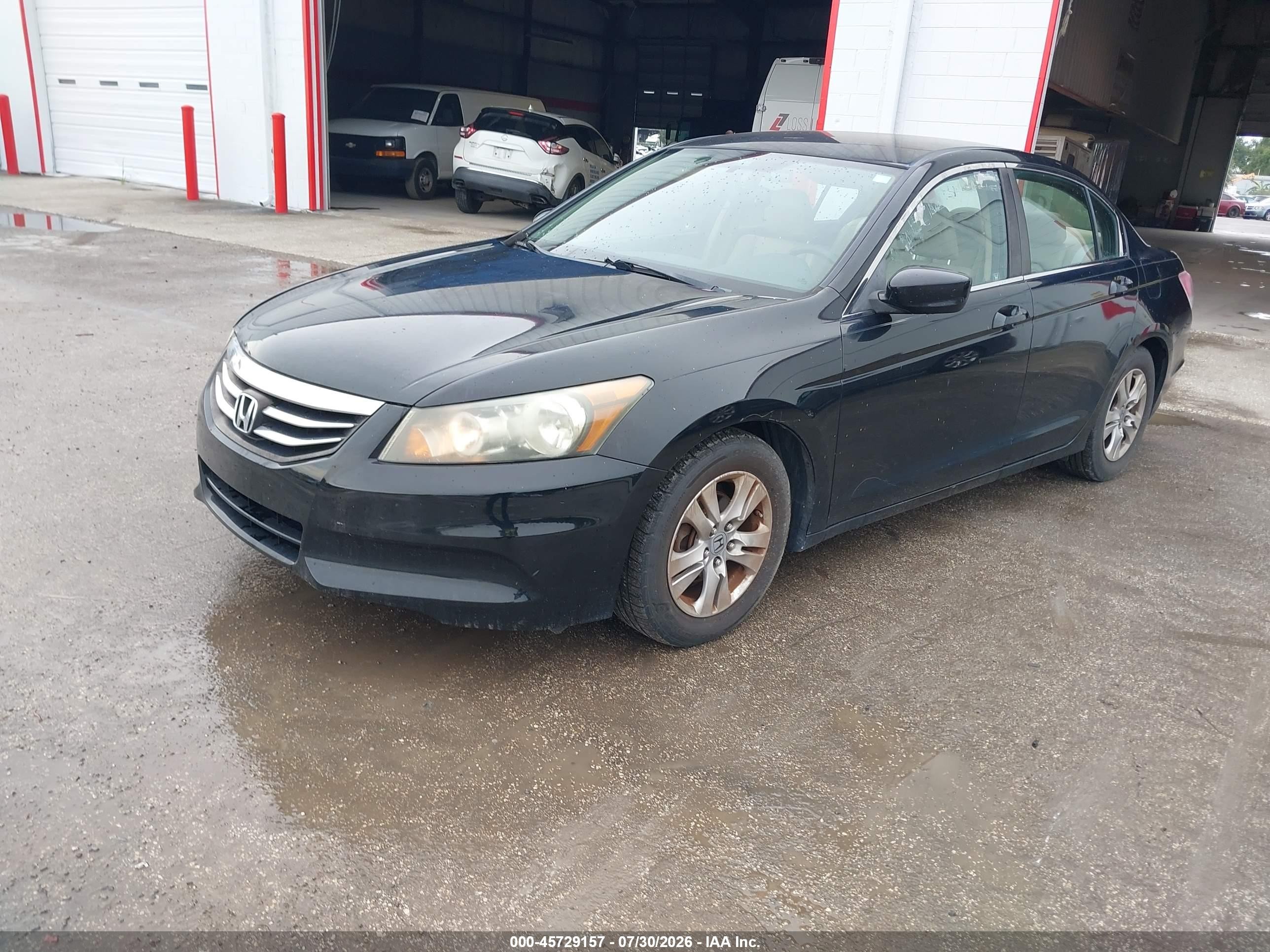2011 Honda Accord 2.4 Se Black vin: 1HGCP2F65BA155951