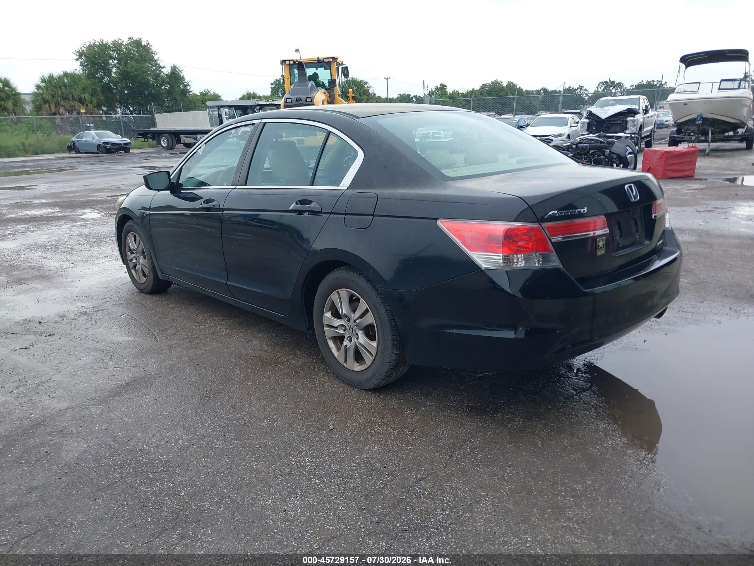 2011 Honda Accord 2.4 Se Black vin: 1HGCP2F65BA155951