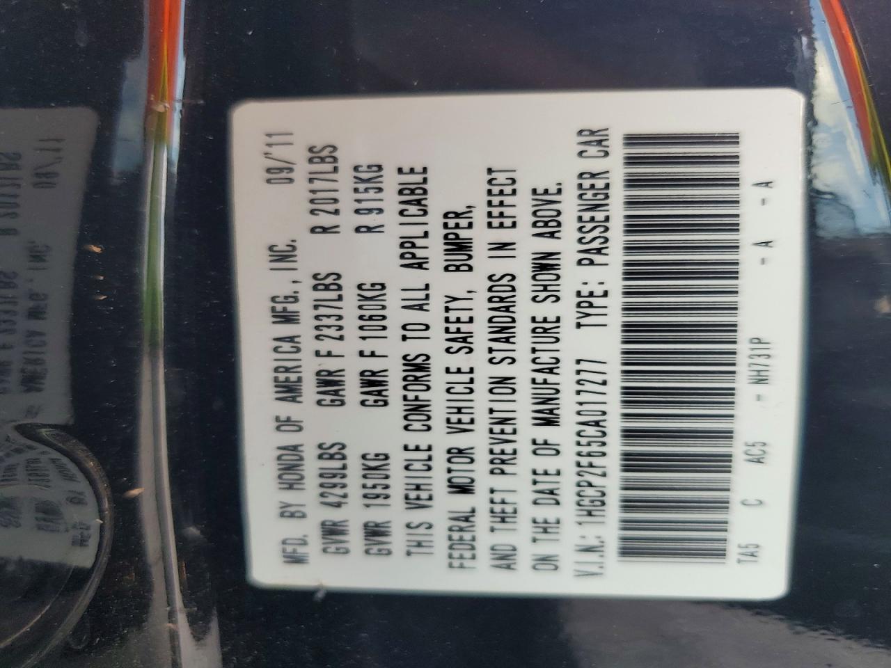 2012 Honda Accord Se Black vin: 1HGCP2F65CA017277