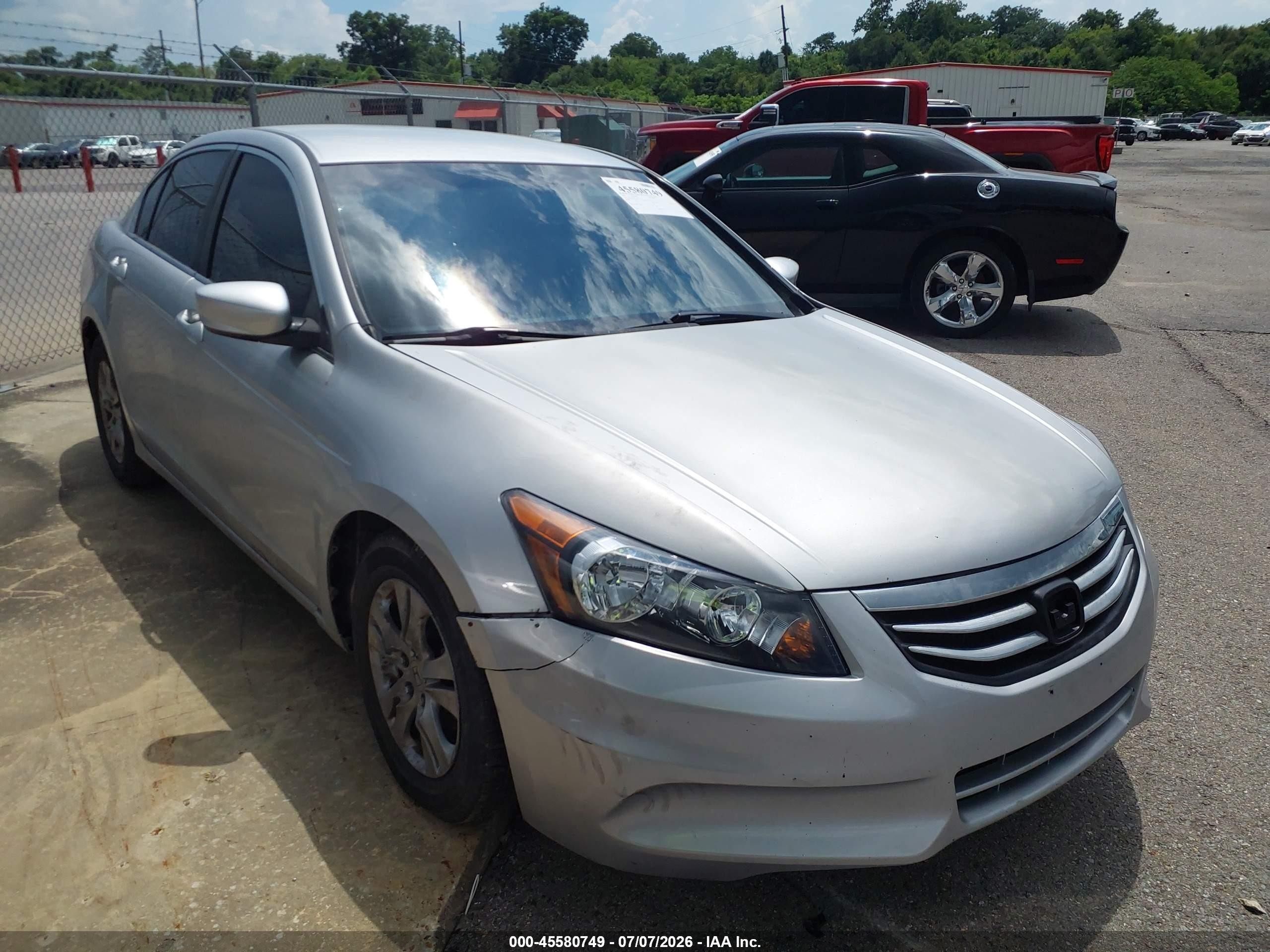 2012 Honda Accord 2.4 Se Silver vin: 1HGCP2F65CA026755