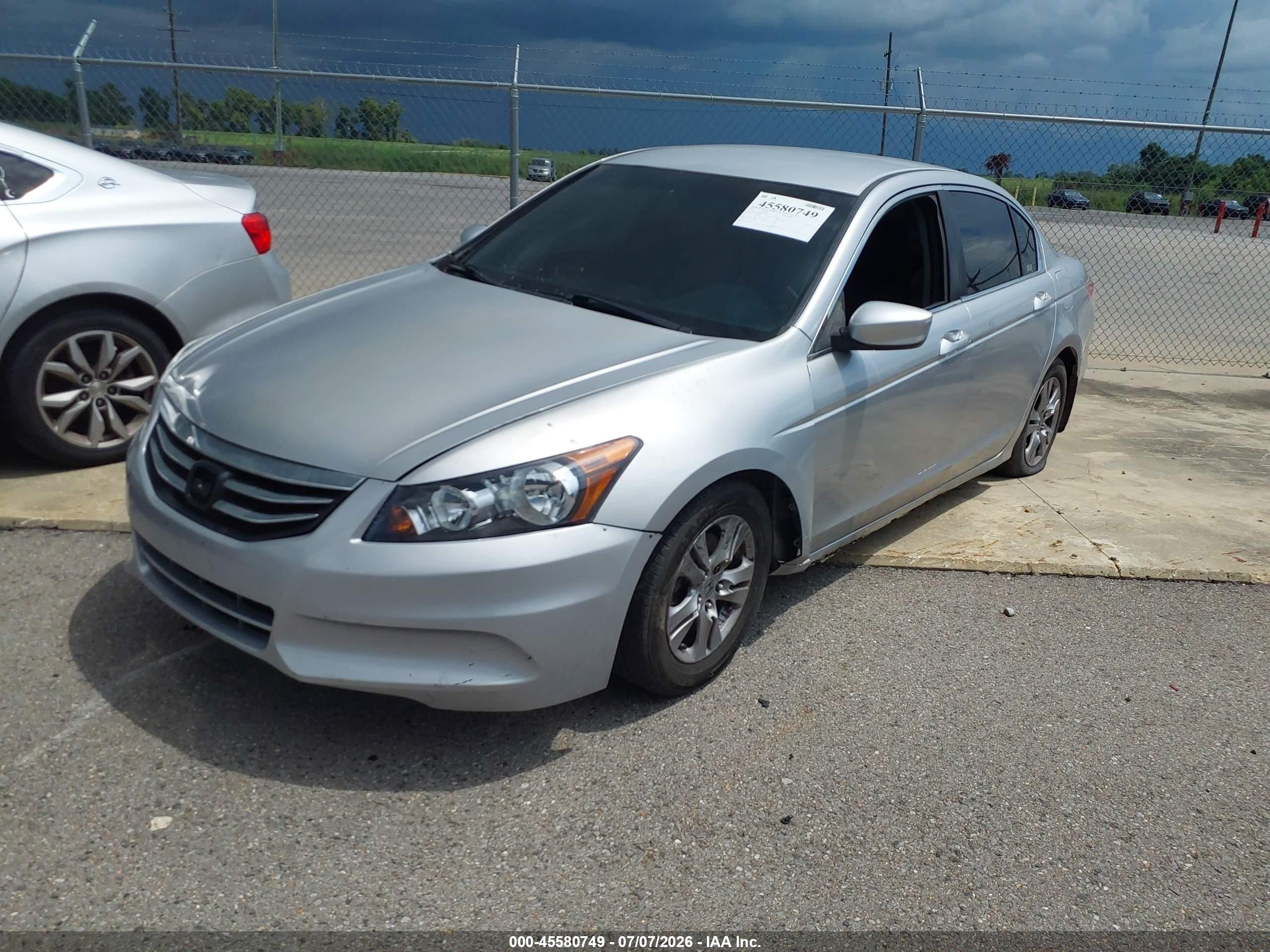 2012 Honda Accord 2.4 Se Silver vin: 1HGCP2F65CA026755