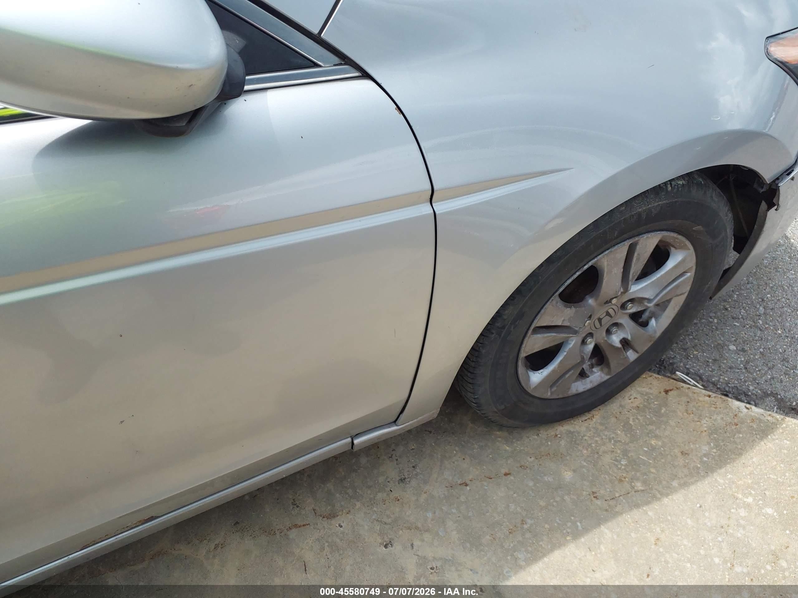 2012 Honda Accord 2.4 Se Silver vin: 1HGCP2F65CA026755