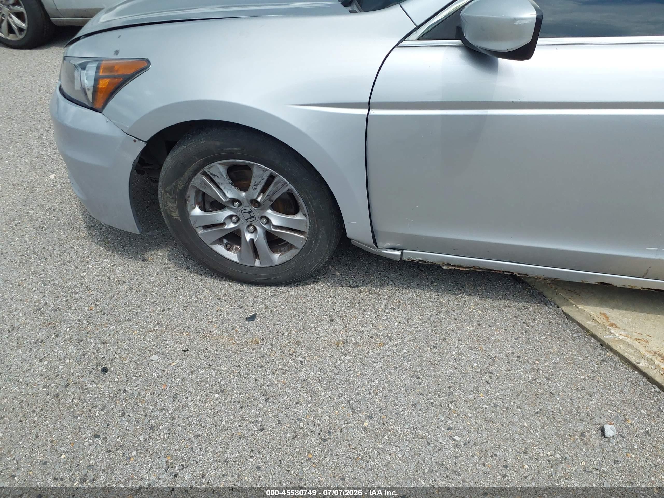 2012 Honda Accord 2.4 Se Silver vin: 1HGCP2F65CA026755