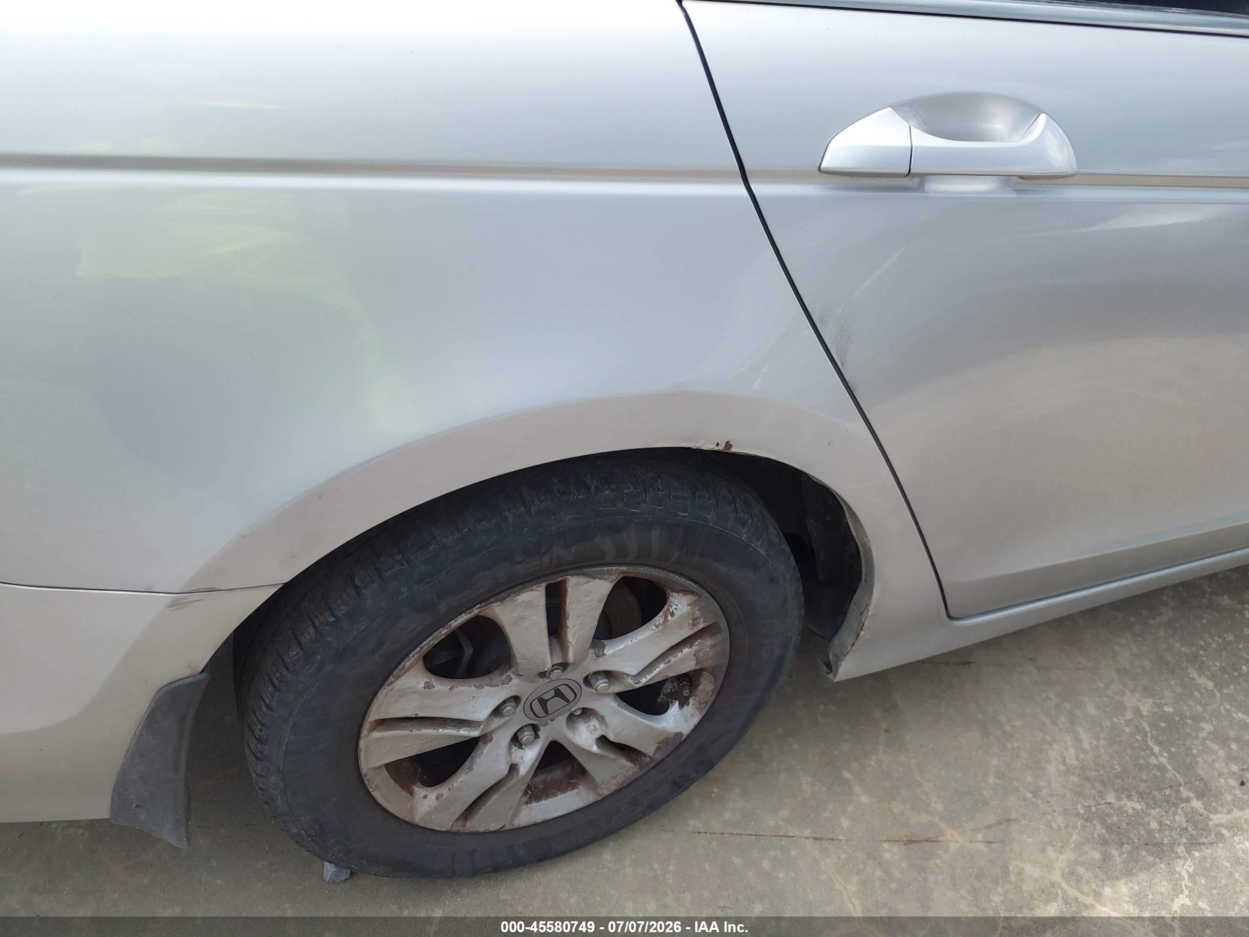 2012 Honda Accord 2.4 Se Silver vin: 1HGCP2F65CA026755