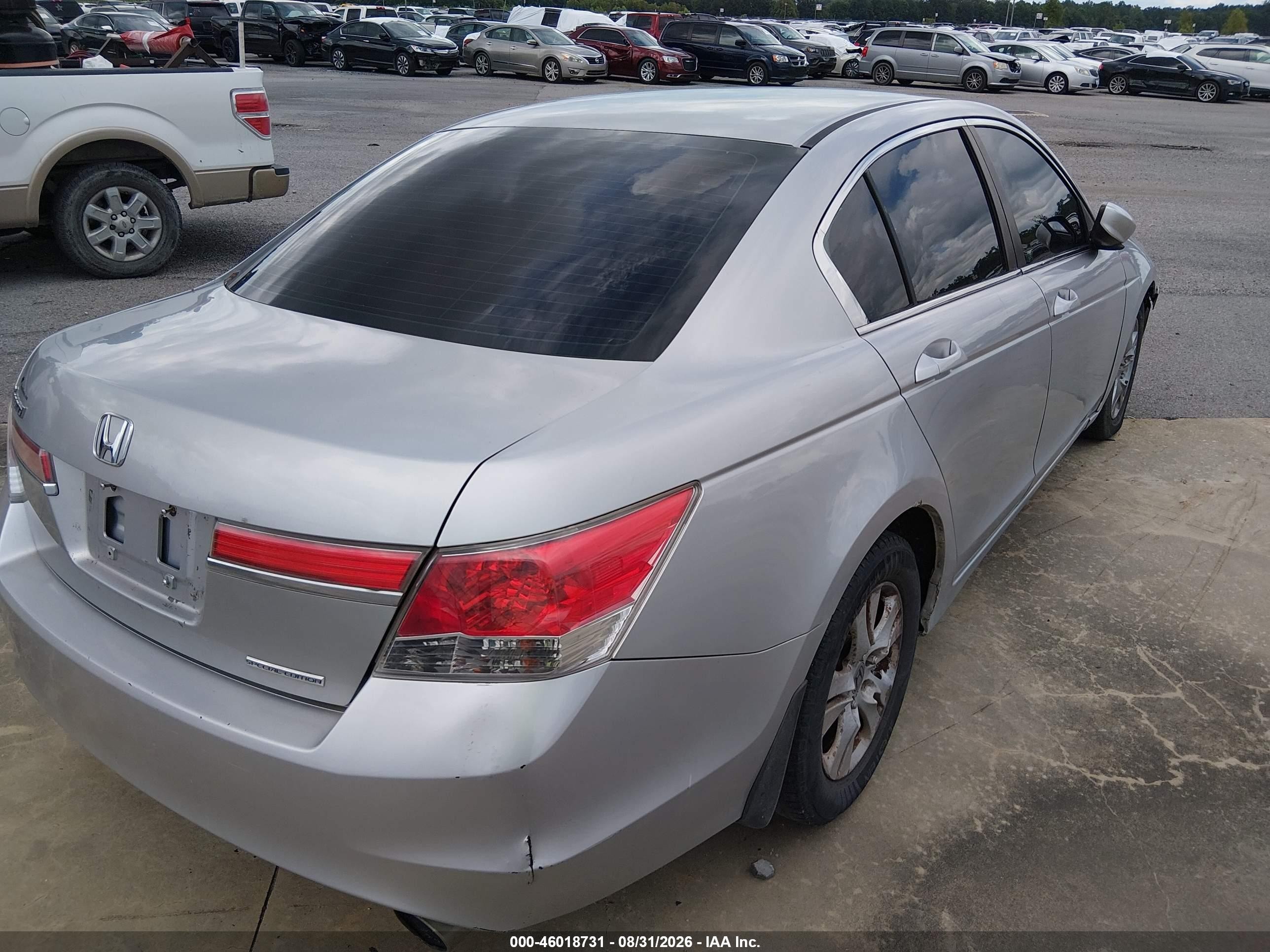 2012 Honda Accord 2.4 Se Silver vin: 1HGCP2F65CA026755