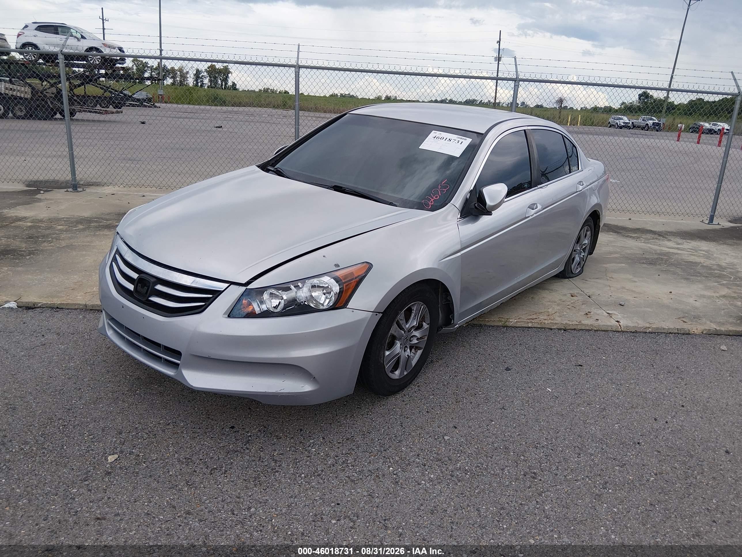 2012 Honda Accord 2.4 Se Silver vin: 1HGCP2F65CA026755