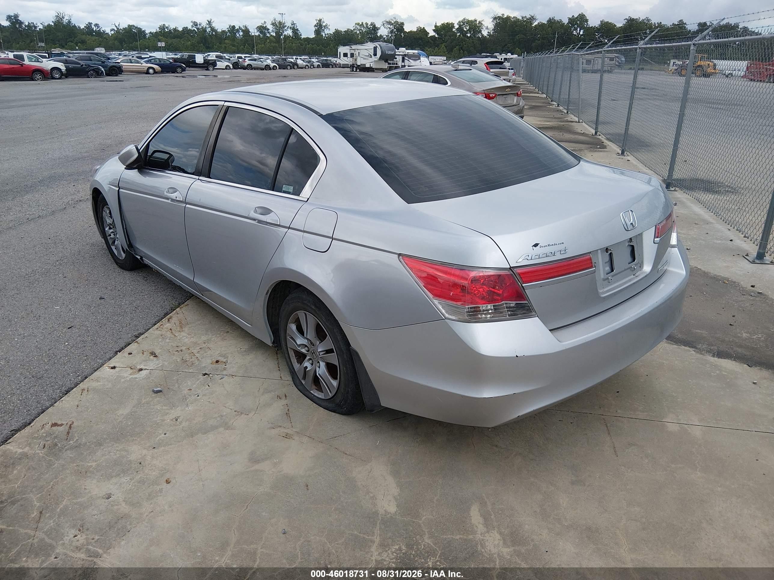 2012 Honda Accord 2.4 Se Silver vin: 1HGCP2F65CA026755