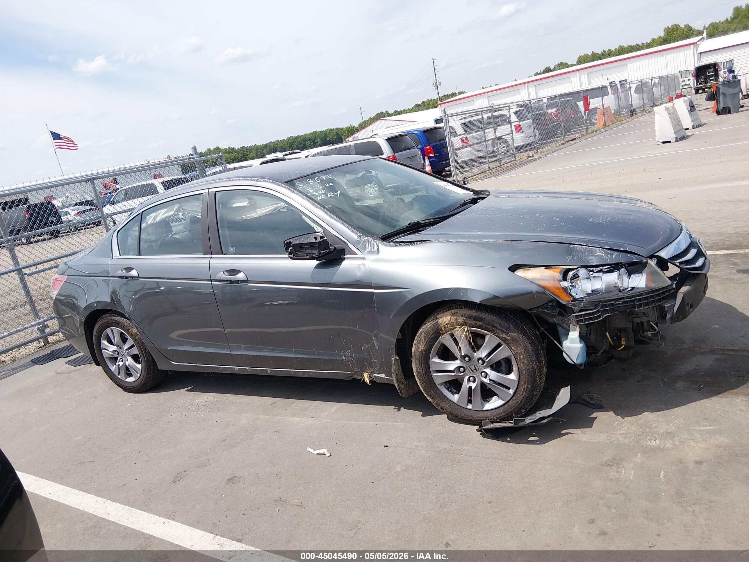 2012 Honda Accord 2.4 Se Gray vin: 1HGCP2F65CA046892