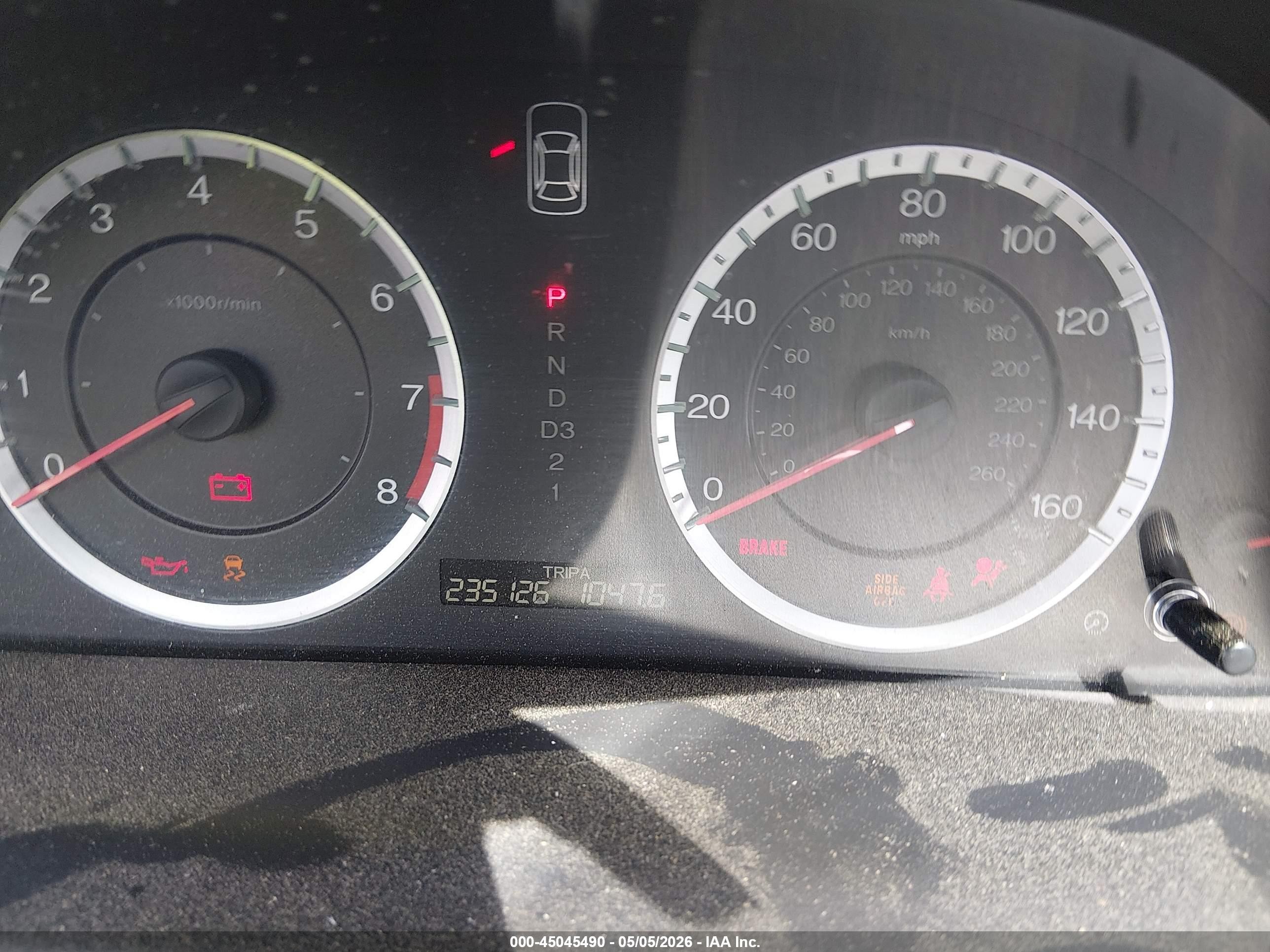 2012 Honda Accord 2.4 Se Gray vin: 1HGCP2F65CA046892