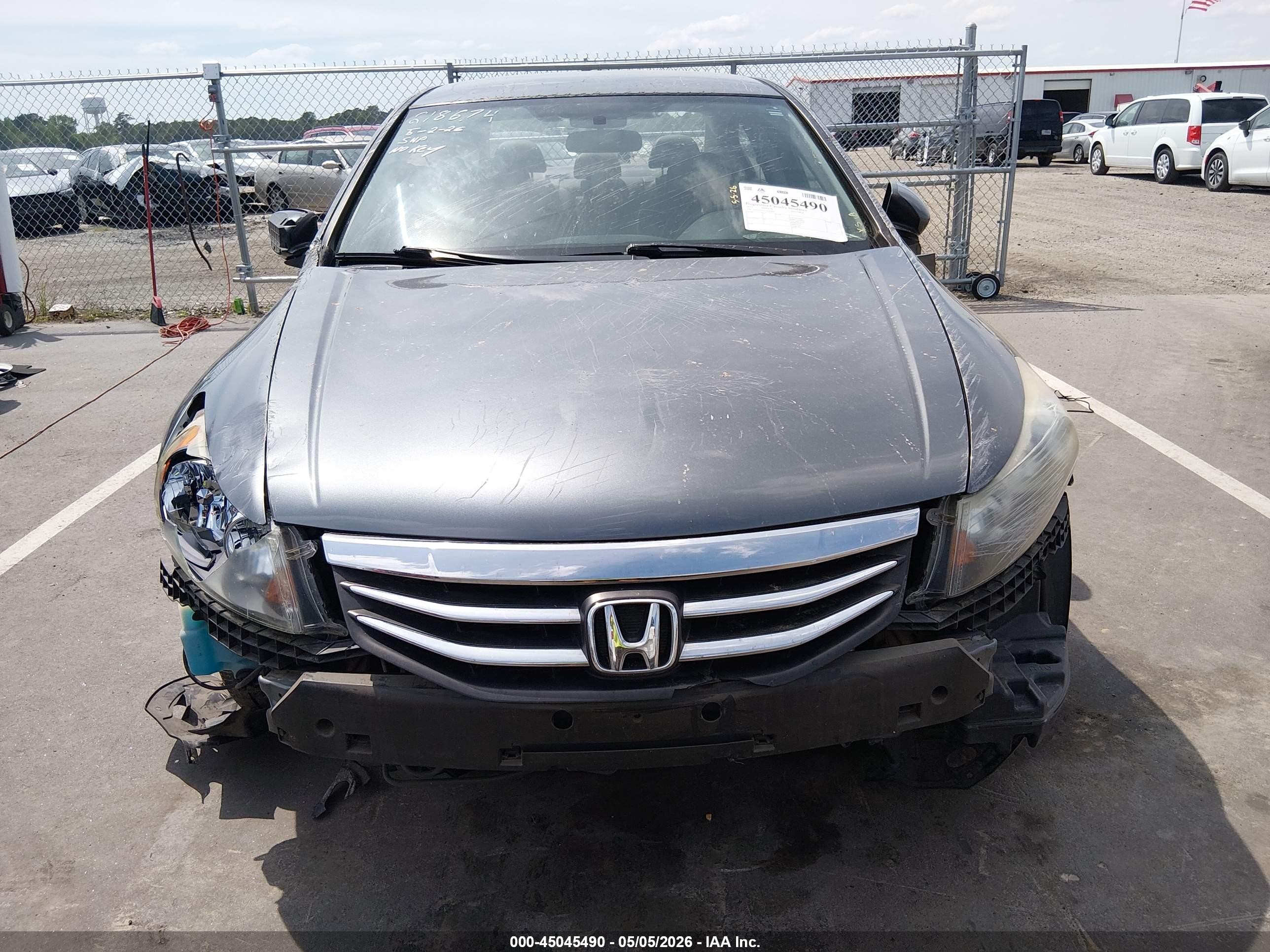 2012 Honda Accord 2.4 Se Gray vin: 1HGCP2F65CA046892