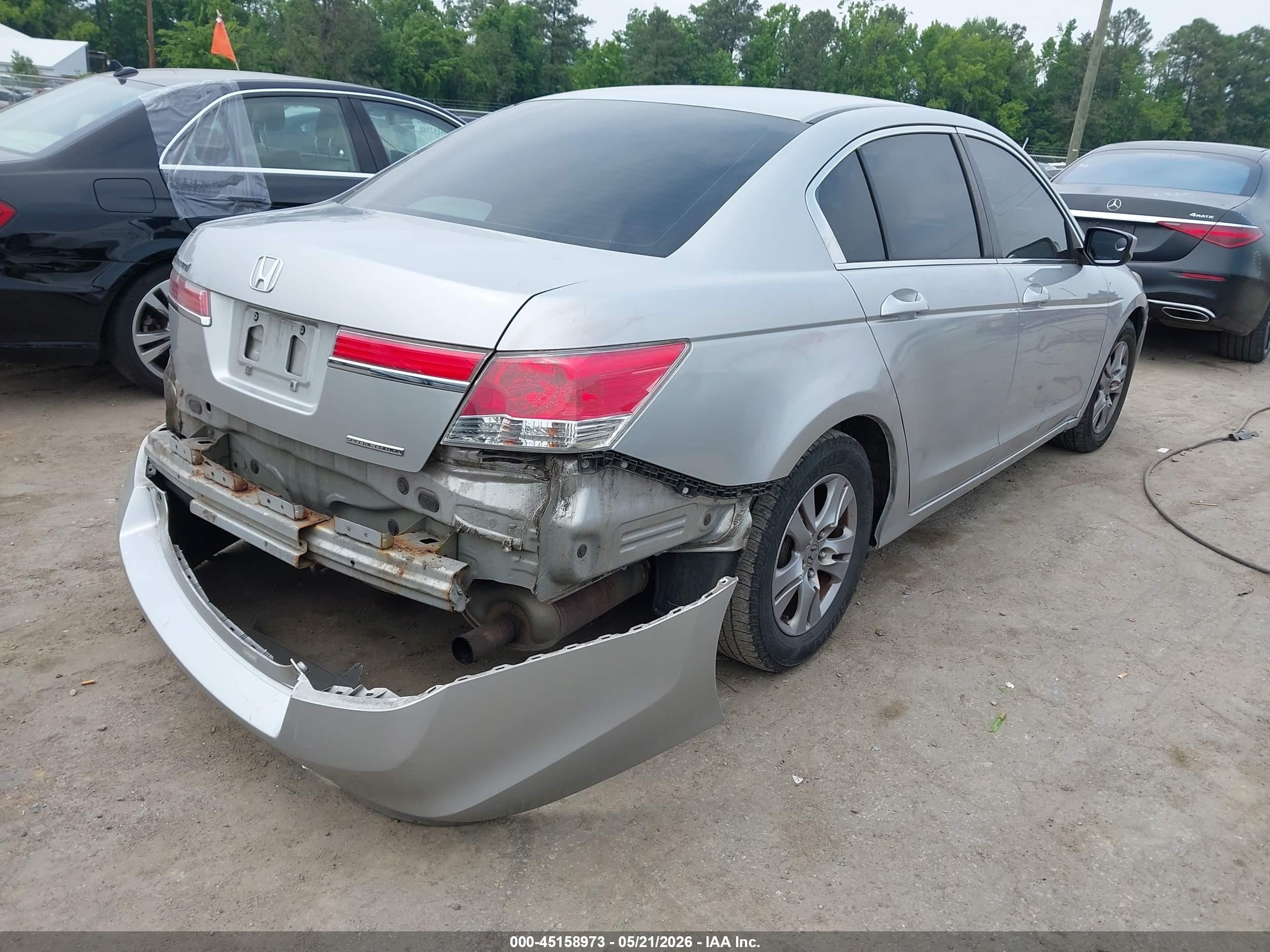 2012 Honda Accord 2.4 Se Silver vin: 1HGCP2F65CA055995