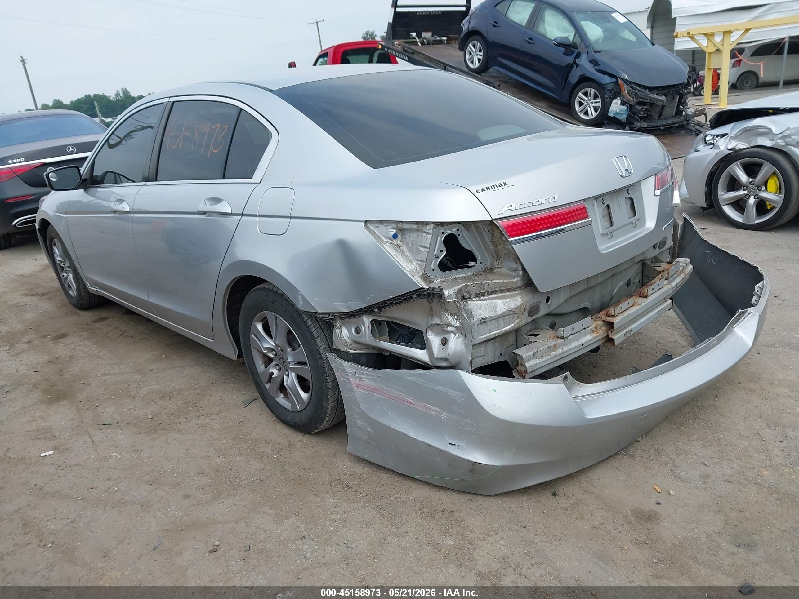 2012 Honda Accord 2.4 Se Silver vin: 1HGCP2F65CA055995