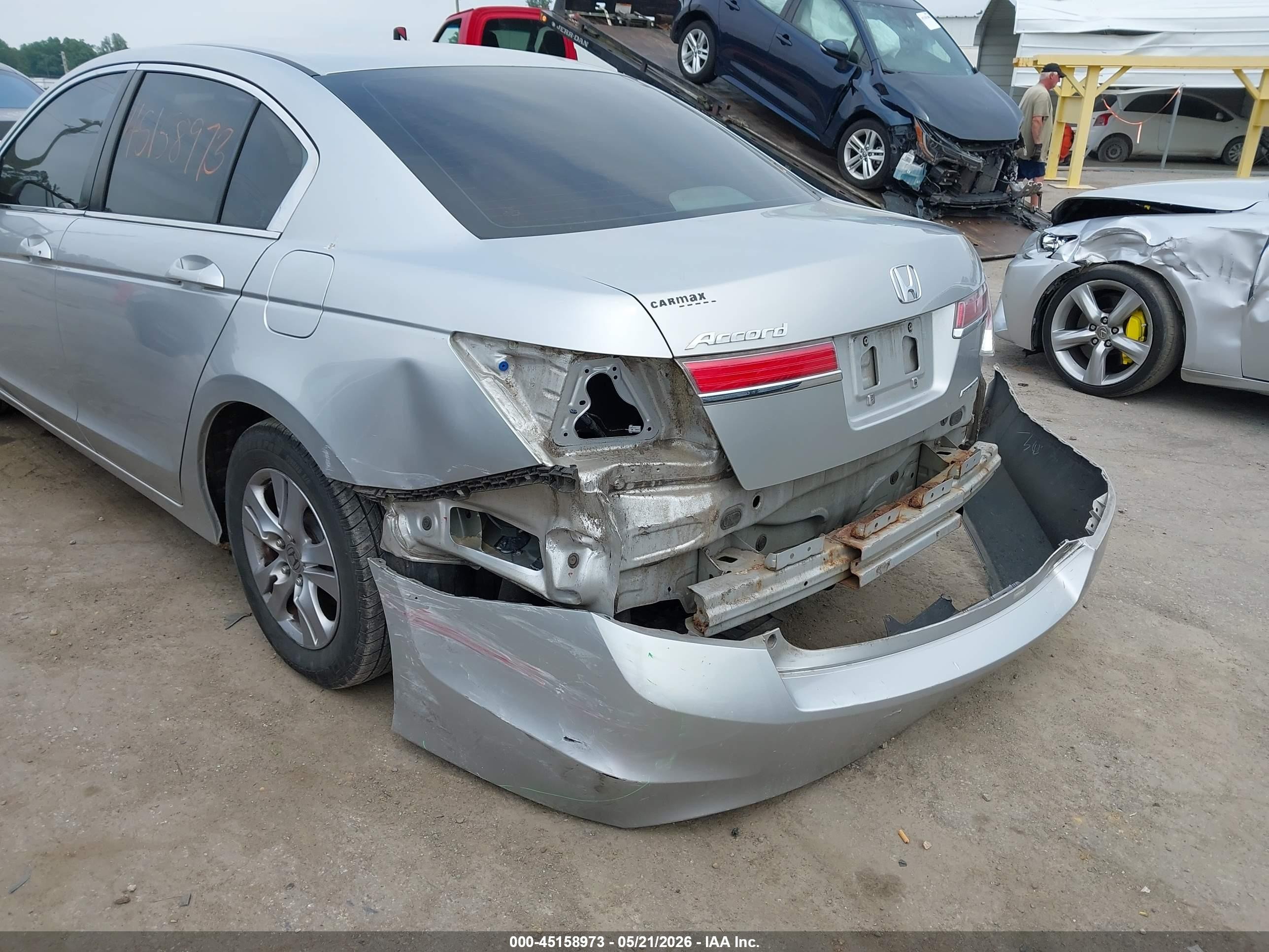 2012 Honda Accord 2.4 Se Silver vin: 1HGCP2F65CA055995