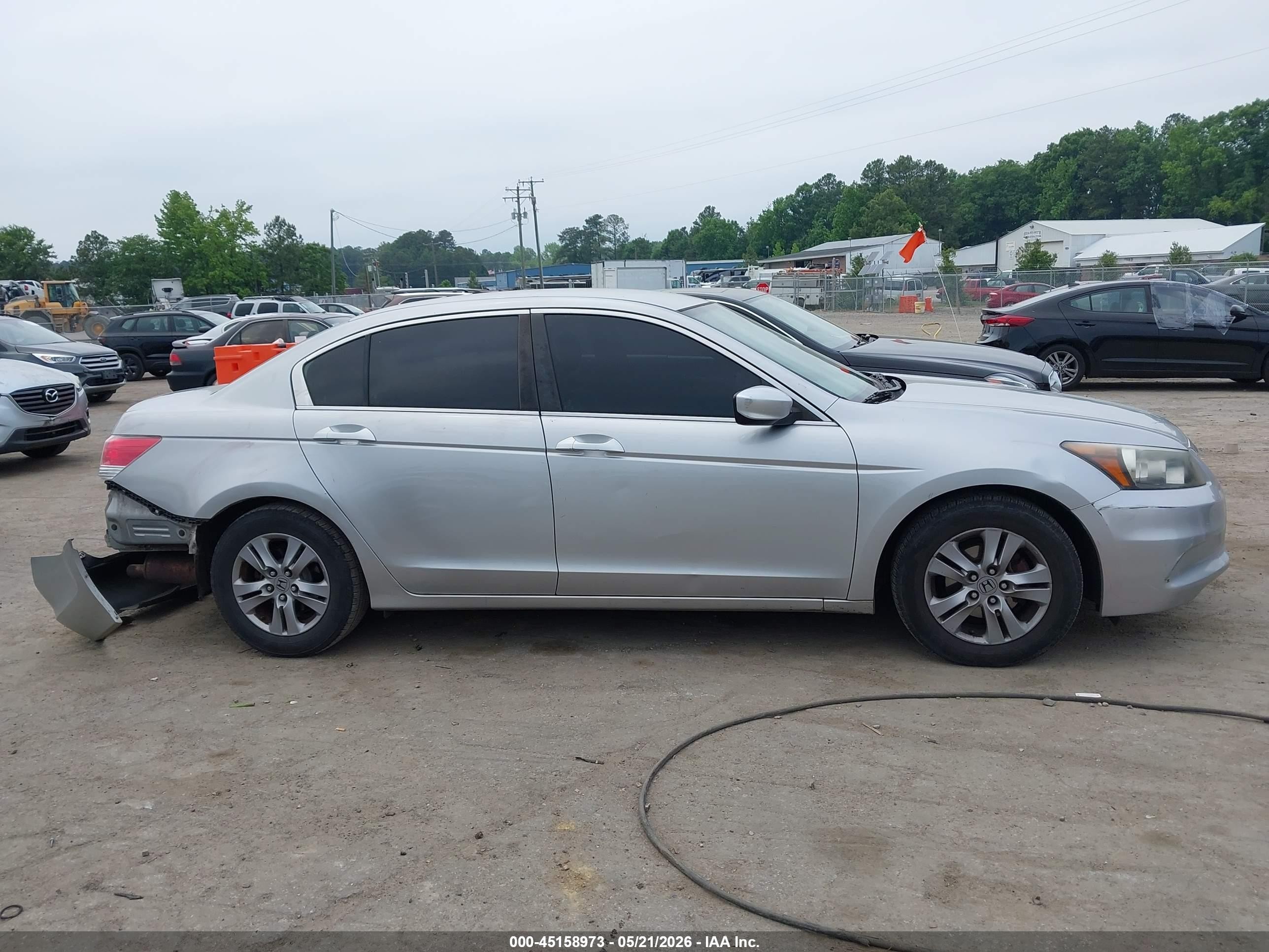 2012 Honda Accord 2.4 Se Silver vin: 1HGCP2F65CA055995
