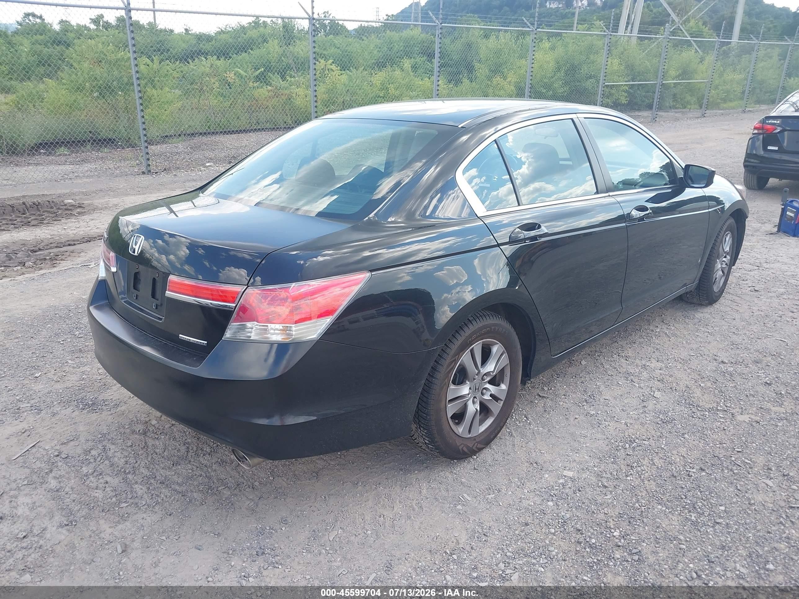 2012 Honda Accord 2.4 Se Black vin: 1HGCP2F65CA082520