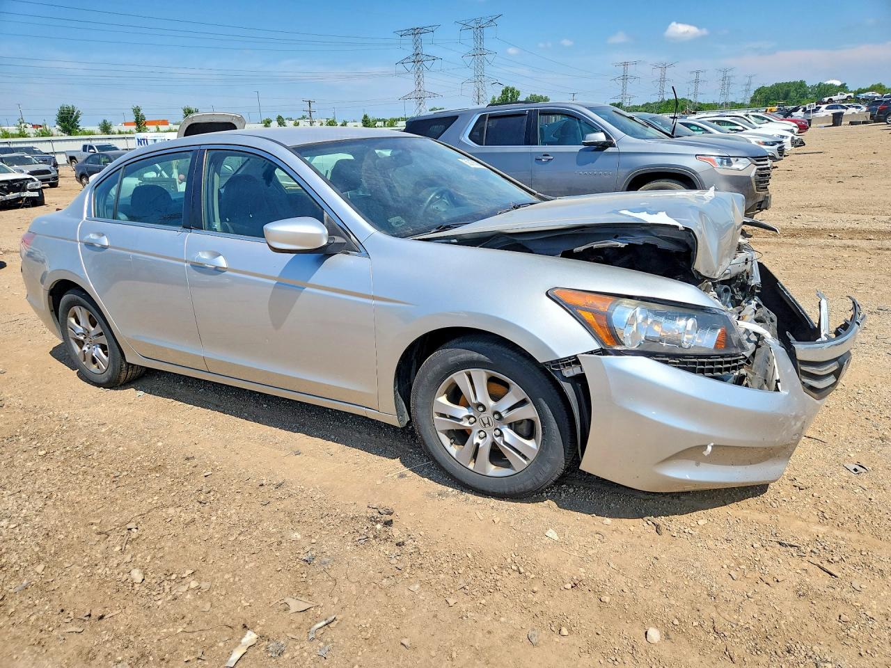 2012 Honda Accord Se Silver vin: 1HGCP2F65CA087393