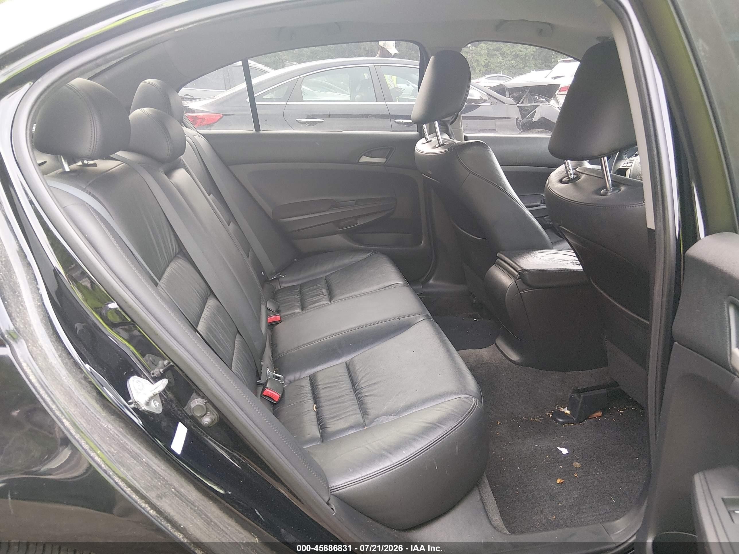 2012 Honda Accord 2.4 Se Black vin: 1HGCP2F65CA092691