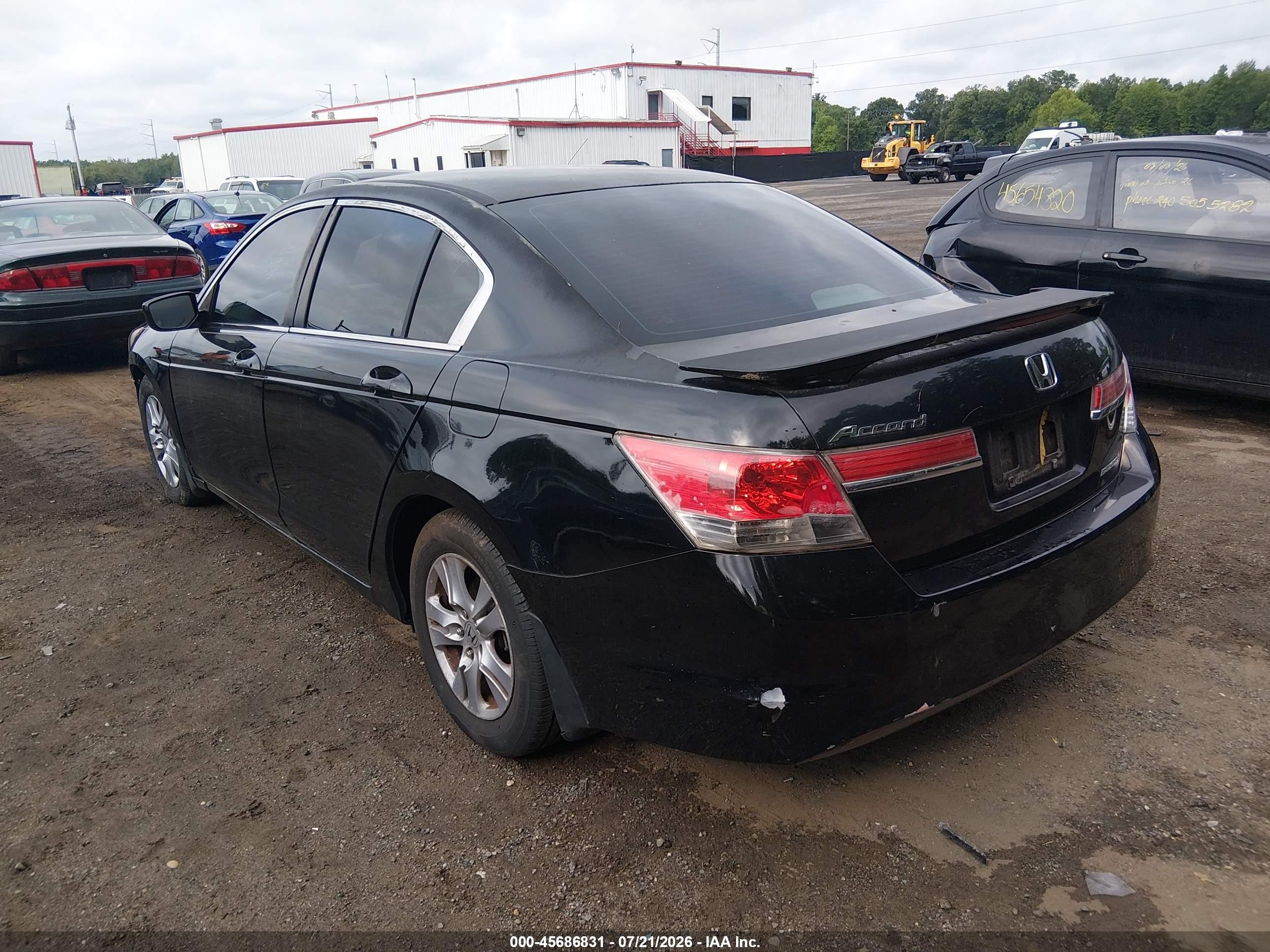 2012 Honda Accord 2.4 Se Black vin: 1HGCP2F65CA092691