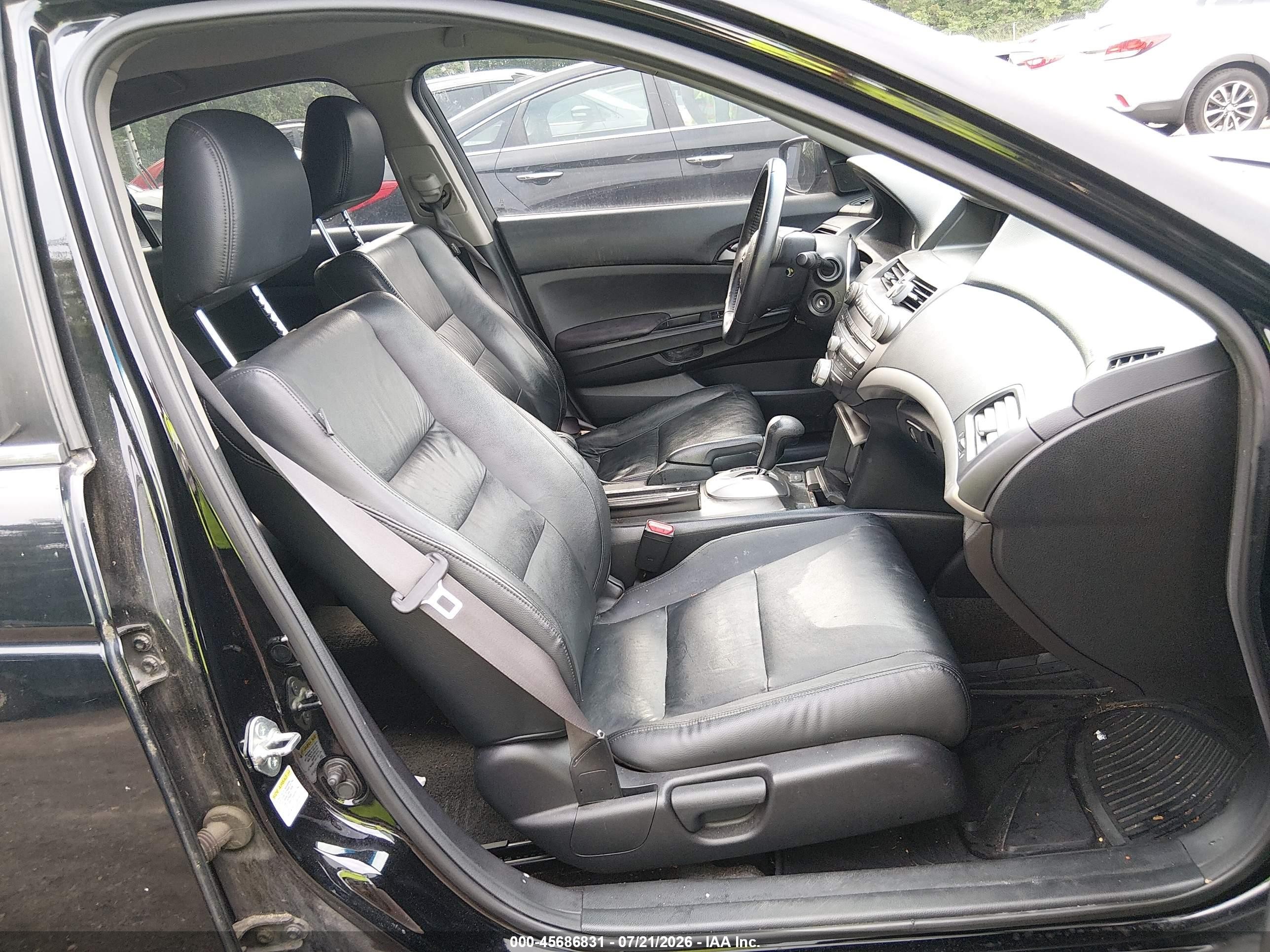 2012 Honda Accord 2.4 Se Black vin: 1HGCP2F65CA092691