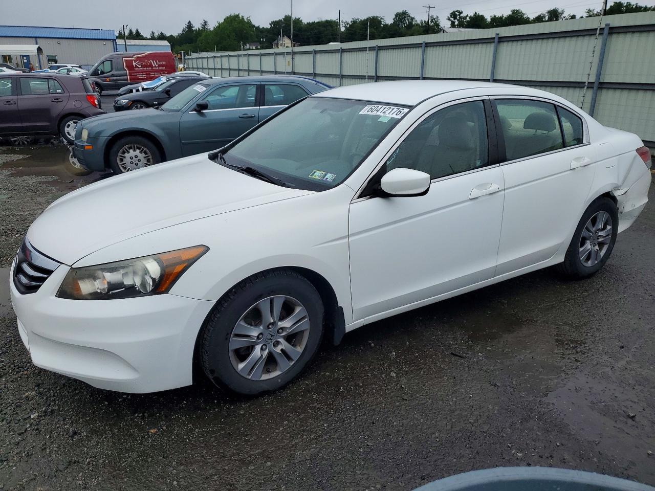 2012 Honda Accord Se White vin: 1HGCP2F65CA112776