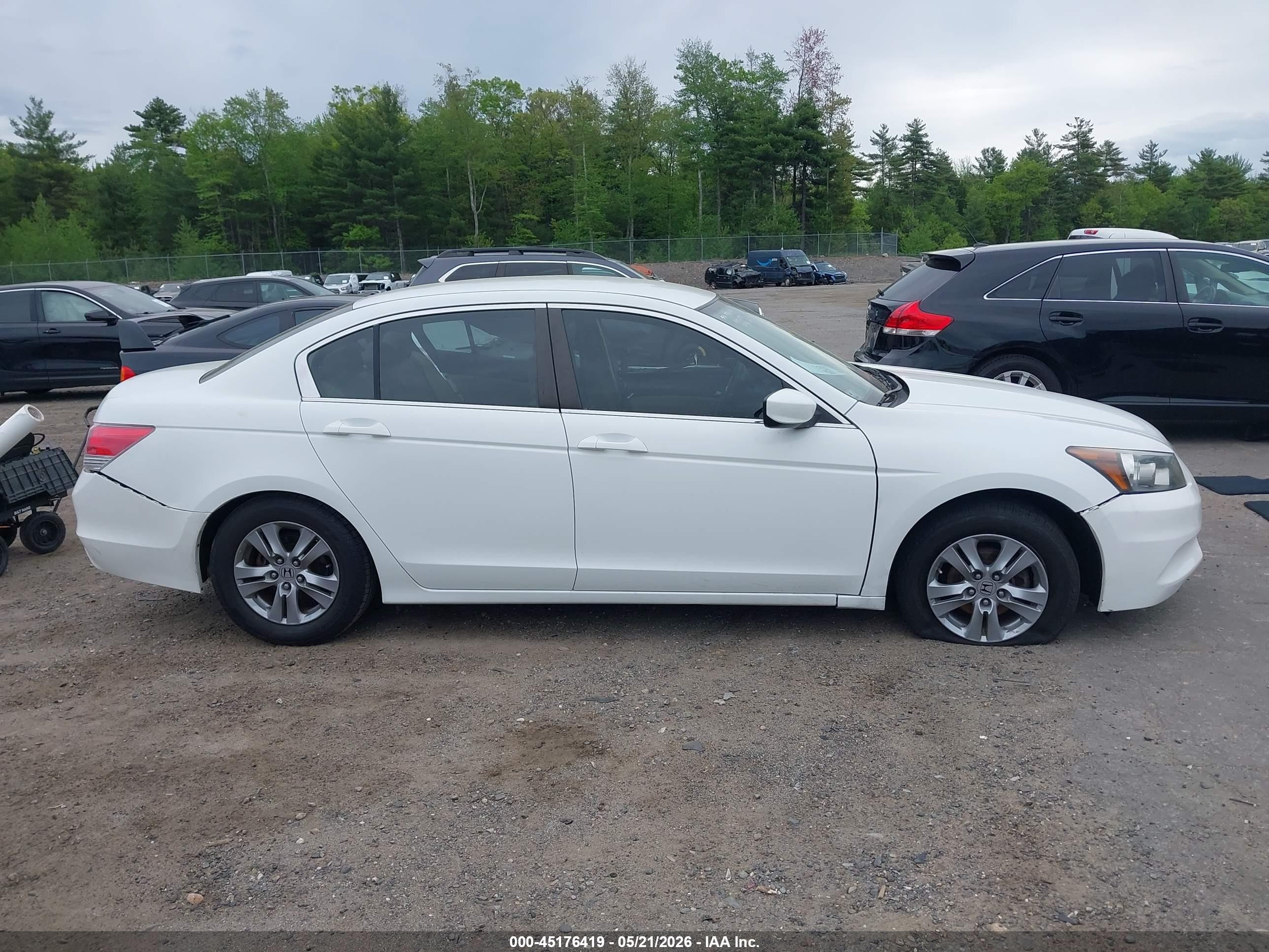 2012 Honda Accord 2.4 Se Белый vin: 1HGCP2F65CA134356