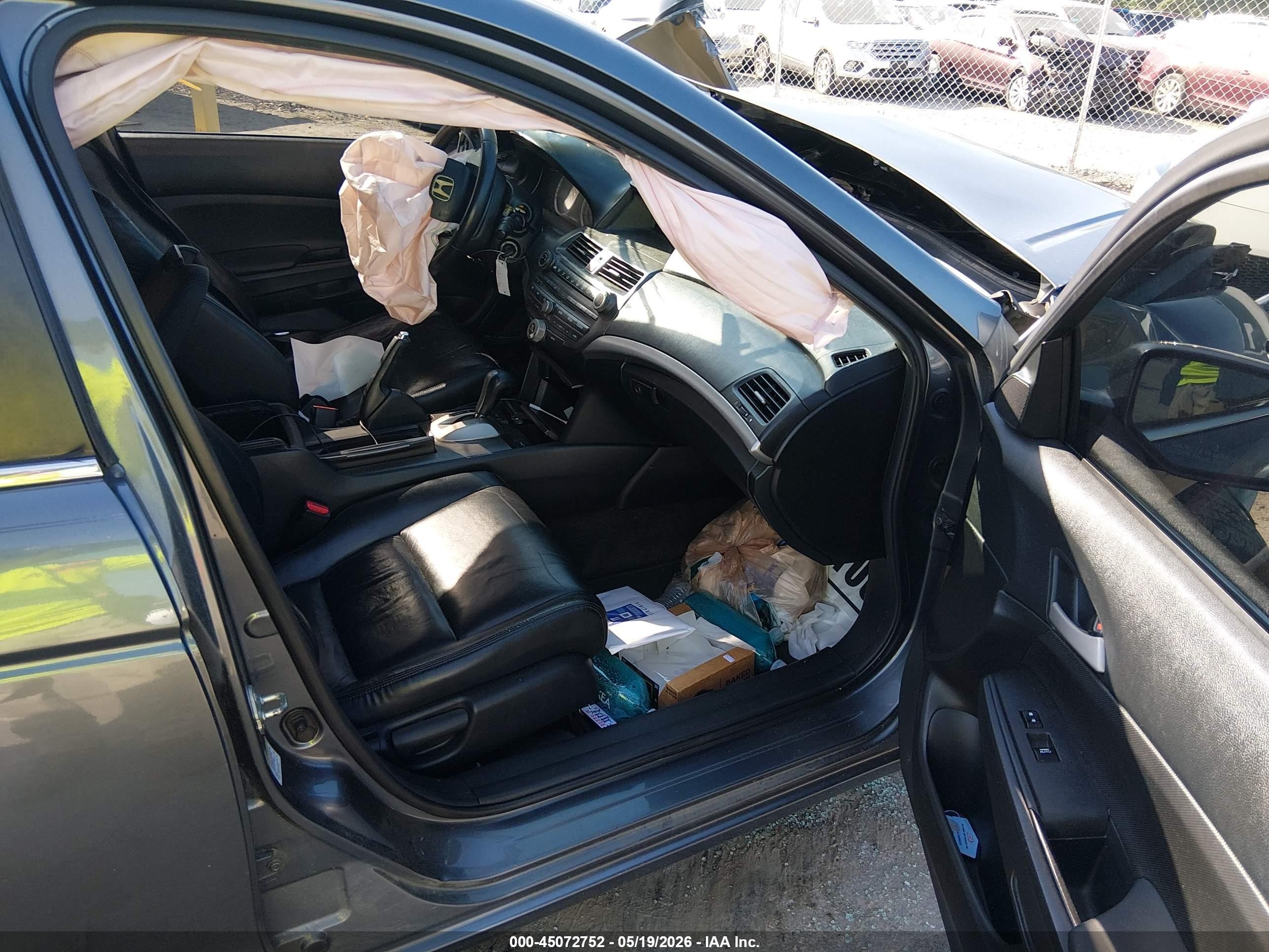 2012 Honda Accord 2.4 Se Серый vin: 1HGCP2F65CA138973