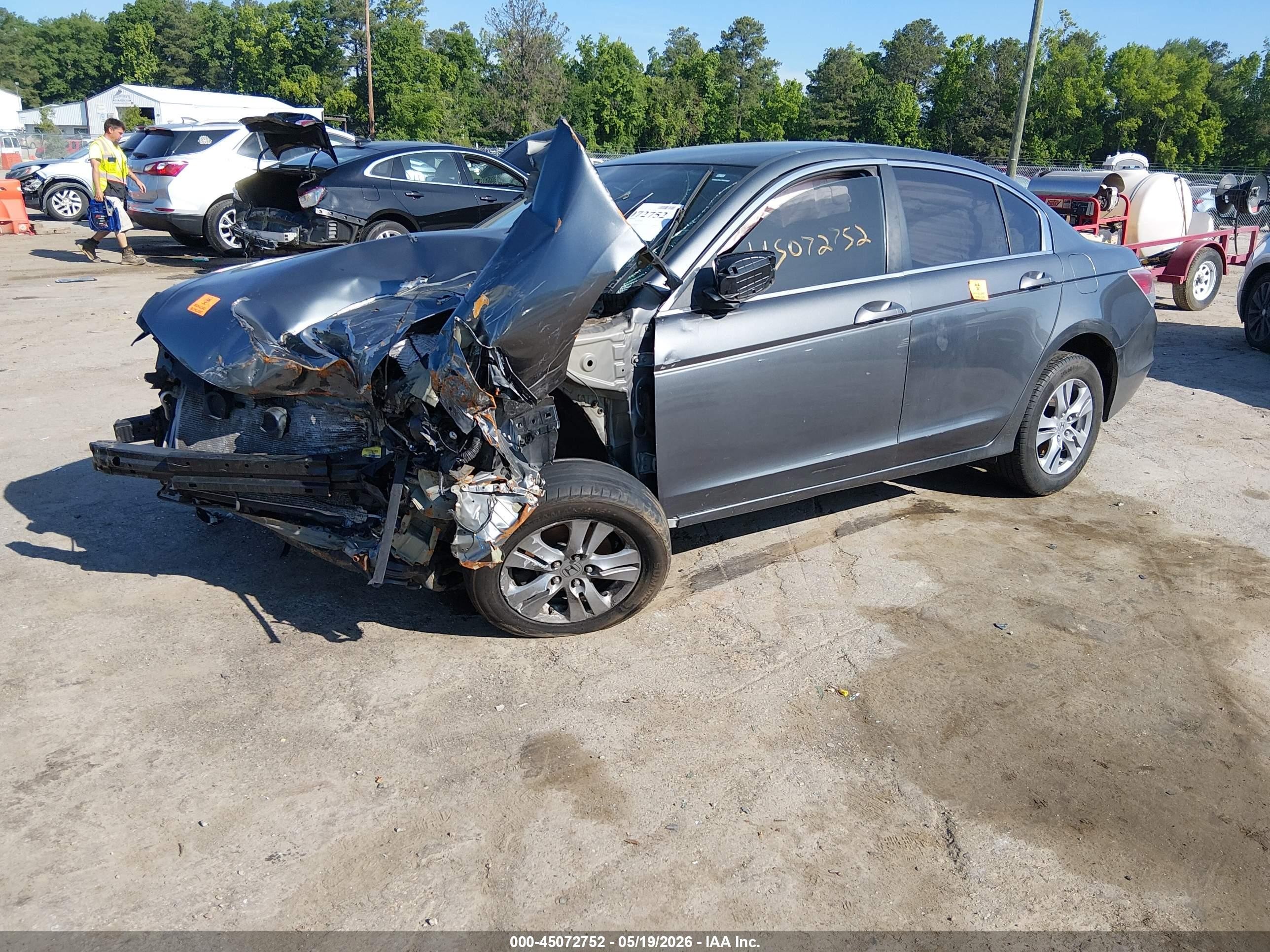2012 Honda Accord 2.4 Se Серый vin: 1HGCP2F65CA138973