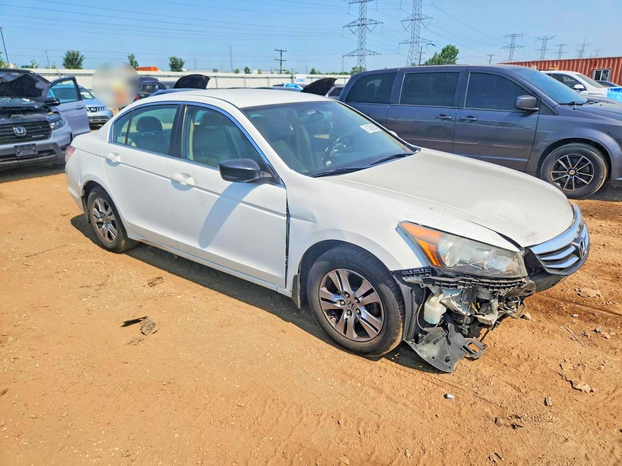 2012 Honda Accord Se White vin: 1HGCP2F65CA151464