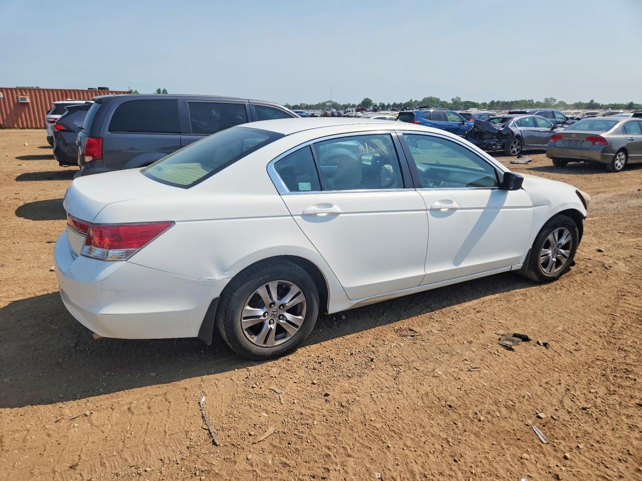 2012 Honda Accord Se White vin: 1HGCP2F65CA151464