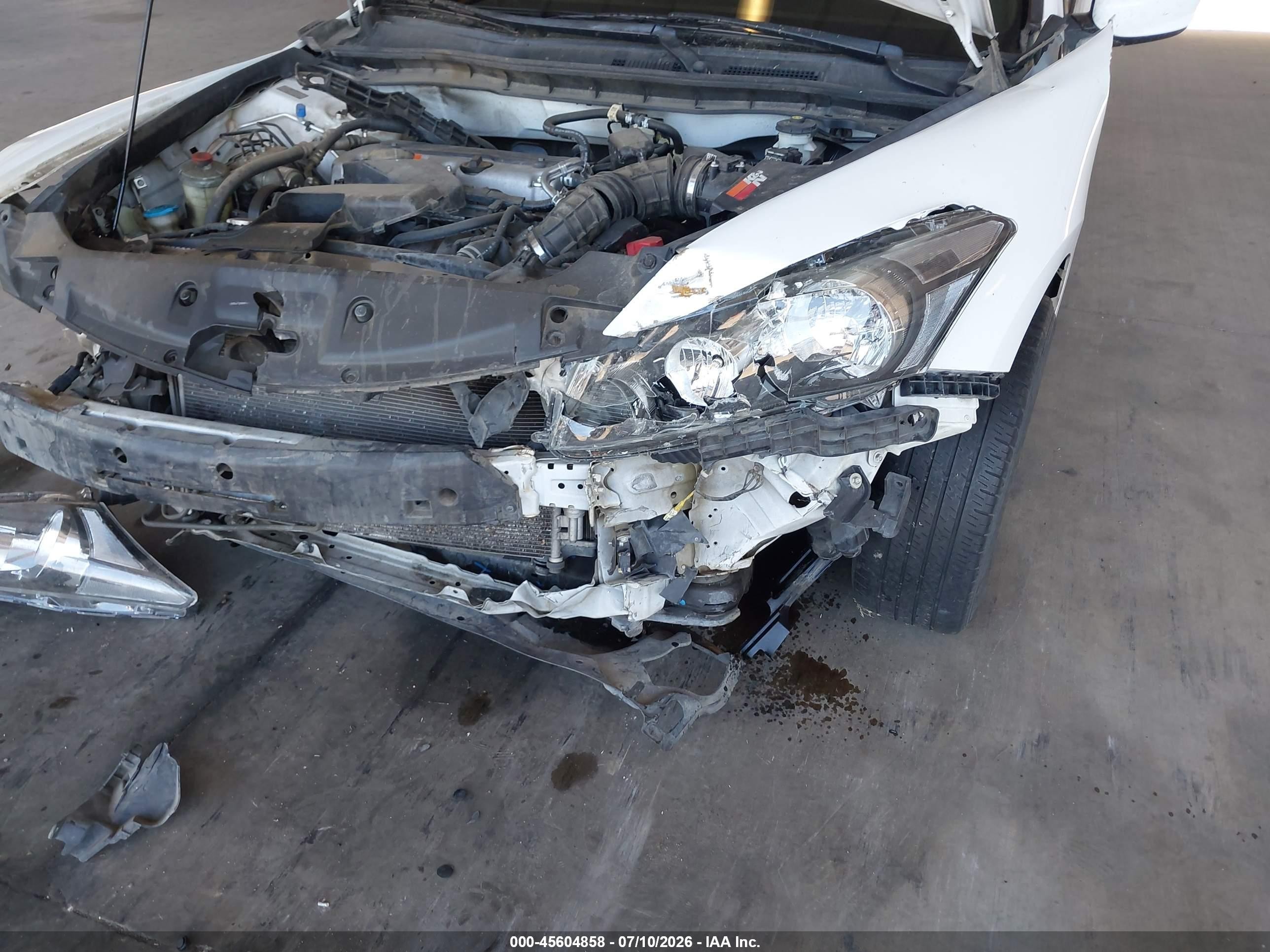 2012 Honda Accord 2.4 Se White vin: 1HGCP2F65CA152517