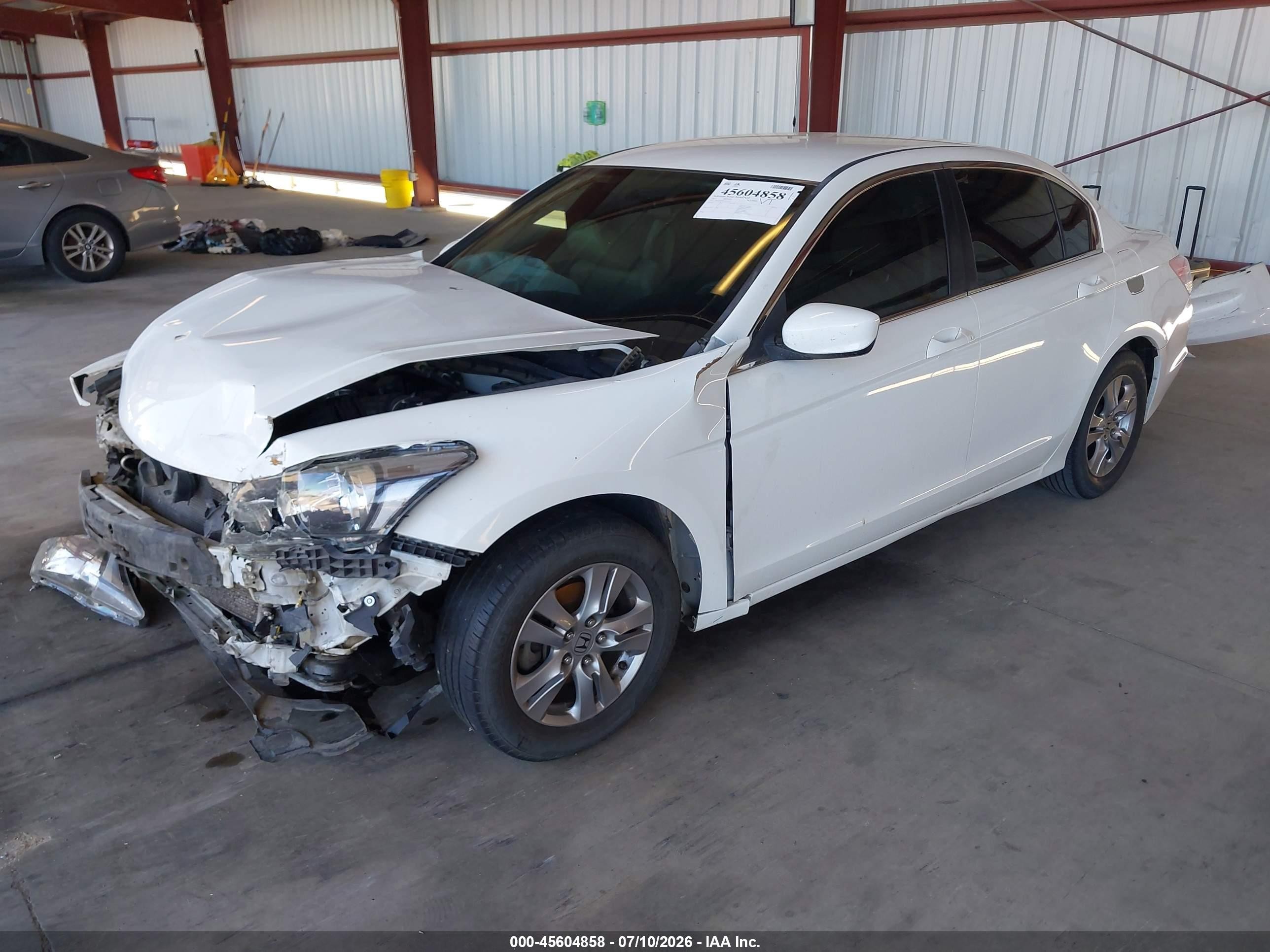 2012 Honda Accord 2.4 Se White vin: 1HGCP2F65CA152517