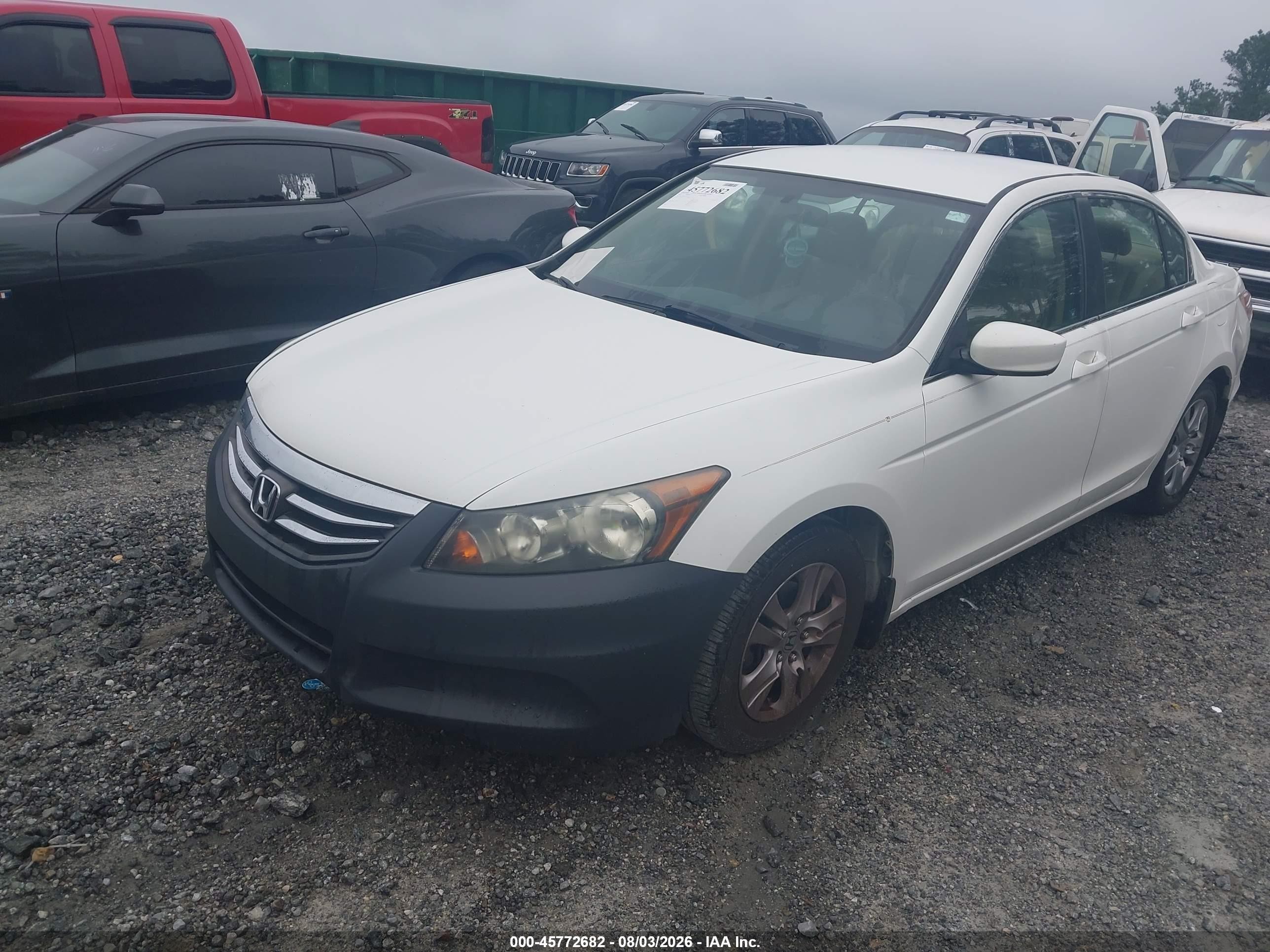 2012 Honda Accord 2.4 Se White vin: 1HGCP2F65CA157121